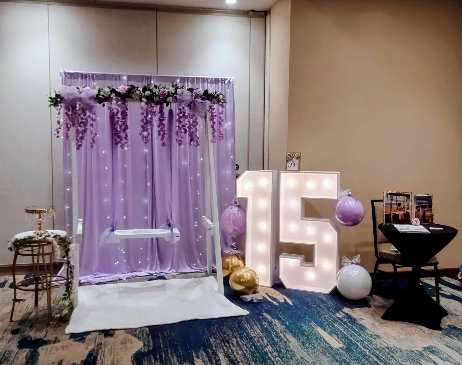 10x10ft Wrinkle Free White Backdrop Curtain for Parties Soft Fabric Drapes Wedding White Curtain Backdrop for Birthday Party Decorations Background for Photography 5x10ft, 2 Panels customer photo 2