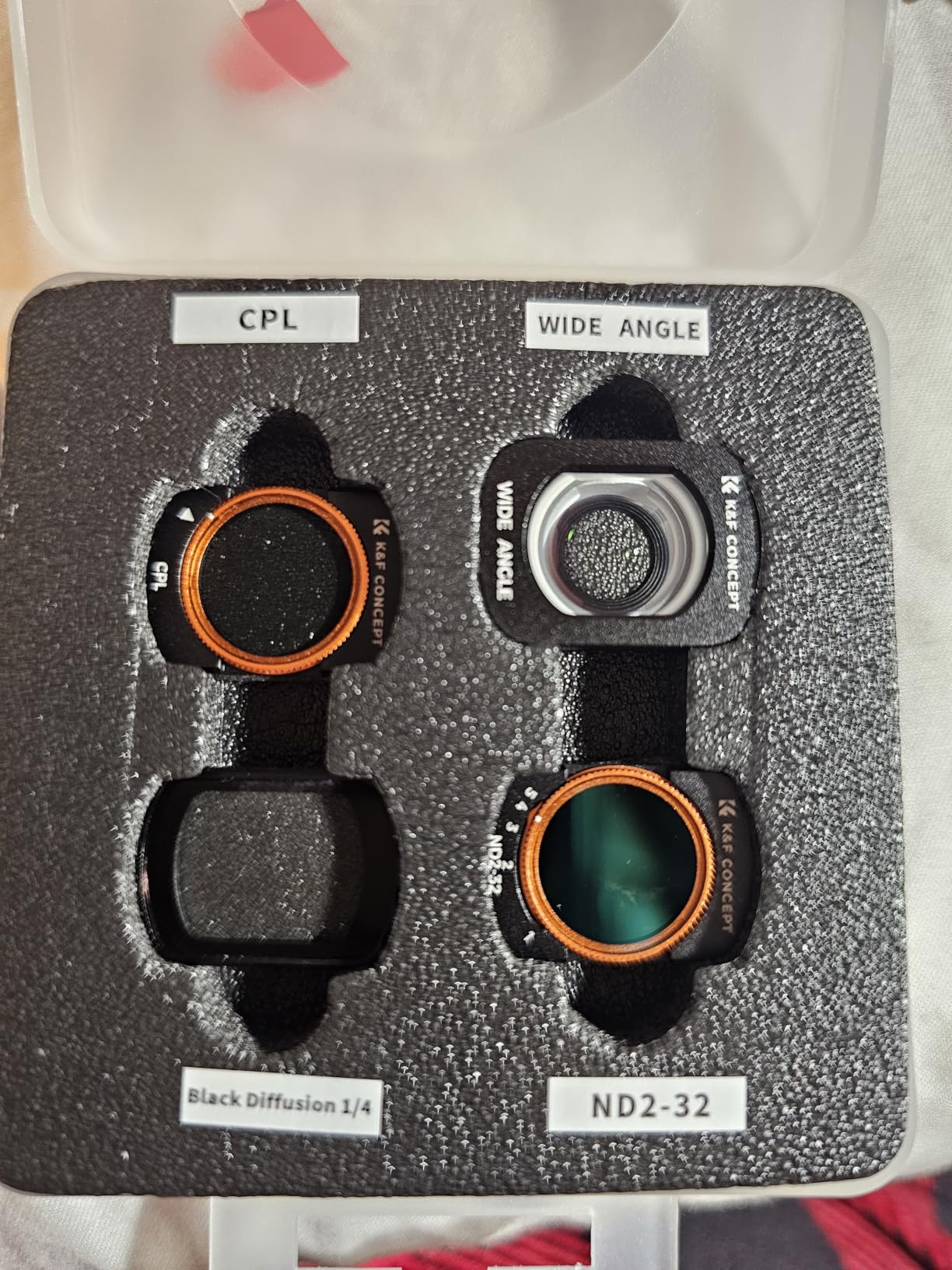 K&F CONCEPT Magnetic Effect & ND & CPL Filter Set Compatible with DJI Osmo Pocket 3, 3 Pack CPL Black Diffusion 1/4 ND2-32 Filters Accessories, HD Optical Glass/Multi-Coated customer photo 1