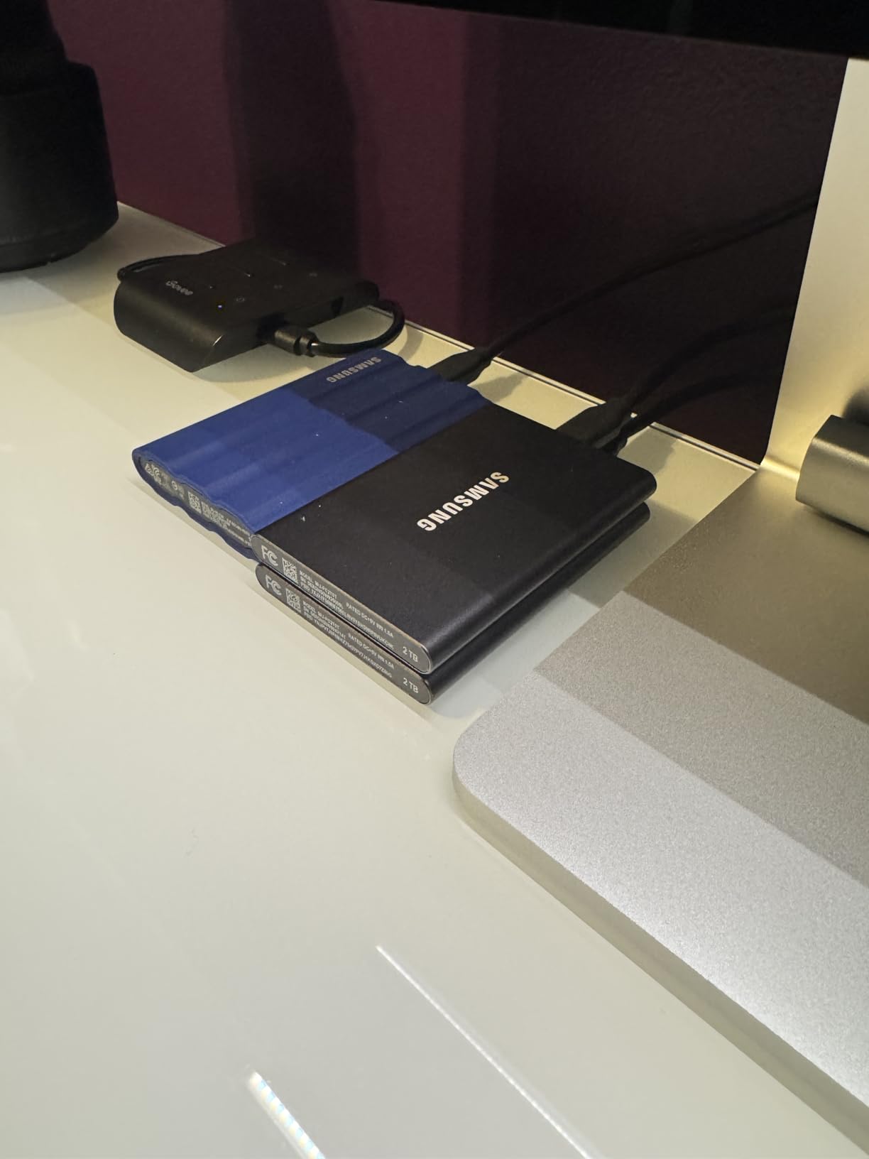 SAMSUNG T7 Portable SSD, 4TB External Solid State Drive, Speeds Up to 1,050MB/s, USB 3.2 Gen 2, Reliable Storage for Gaming, Students, Professionals, MU-PC4T0T/AM, Gray customer photo 2