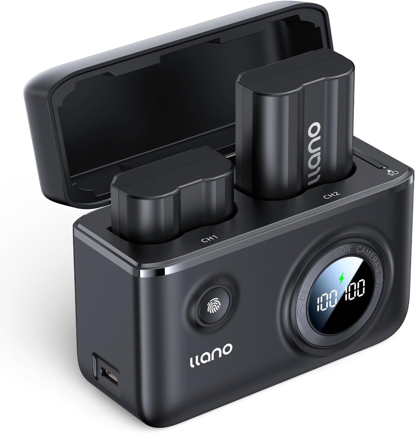 llano CS2 2-Pack EN-EL15C Batteries and 18W Fast Dual USB Charger for Nikon Z8, ZR, Zf, Z6III, D850, Z7II, Z6II, Z7, Z6, D7500, D750, Z5, D7200, D7100, D810, Smart Battery Display, Magnetic Snap Cover customer photo 1