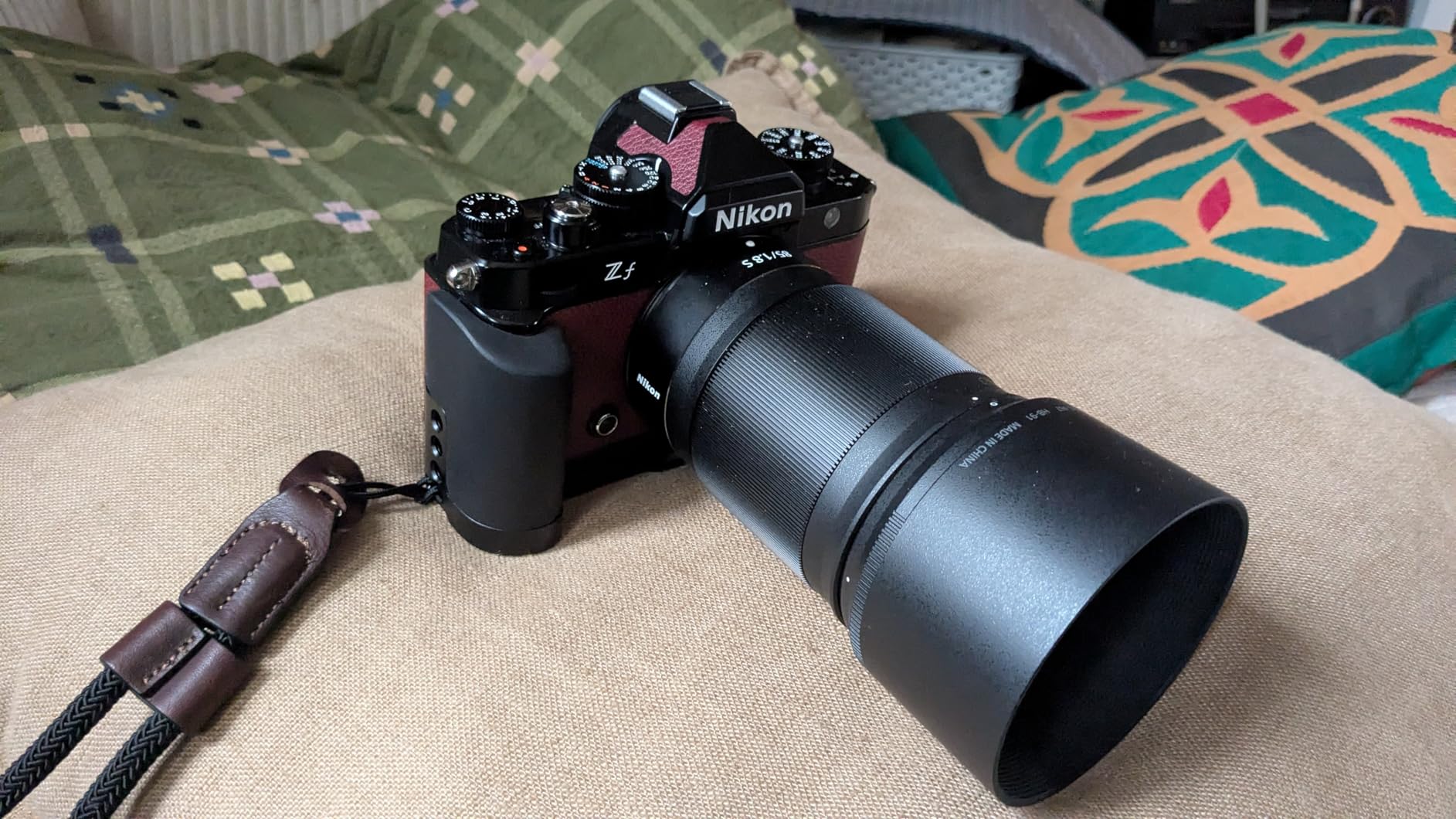 Leftfoto Z f Wooden Hand Grip L Bracket for Nikon ZF Camera, with Built-in Bottom Quick Release Plate for Arca for Quickly Switch on Gimbal/Tripods/Handheld Shooting (Black) customer photo 1