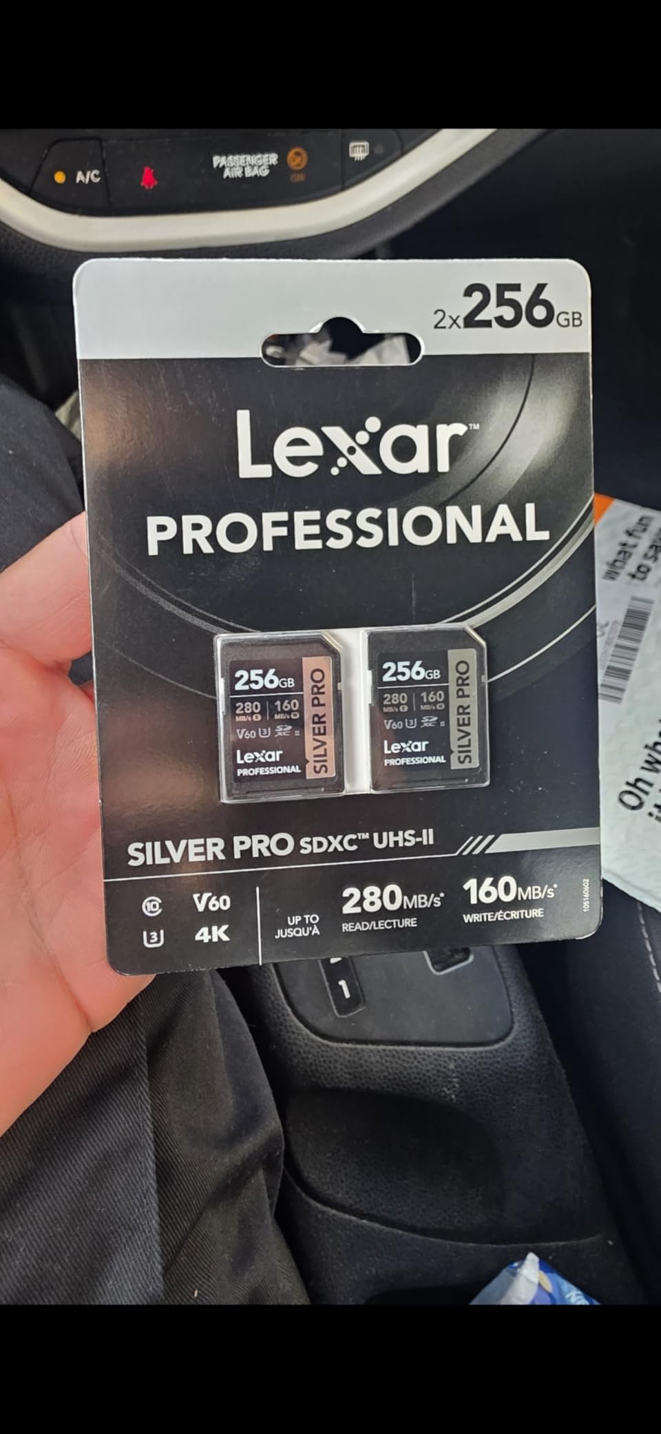Lexar 128GB Professional Silver SD Card, UHS-I, C10, U3, V30, 4K, Up to 205/140 MB/s SDXC Memory Card, for Professional Photographer, Videographer, Enthusiast (LSDSILV128G-BNNNU) customer photo 2