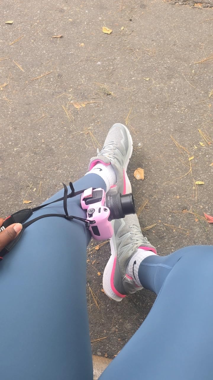 Pocoukate Case for Canon EOS R100 Camera, Soft Silicone Protective Cover Skin with EOS R100 Screen Protector Accessories for Canon EOS R100 Mirrorless Camera Silicone Case - Black customer photo 2