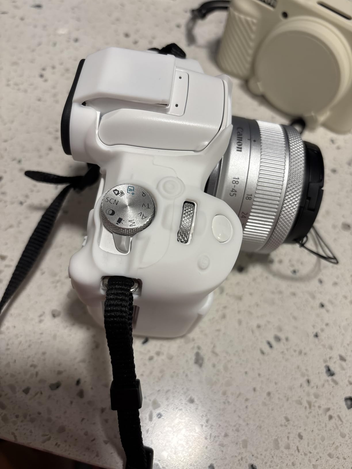 Pocoukate Case for Canon EOS R50 Camera, Soft Silicone Protective Cover Skin with EOS R50 Screen Protector Accessories for Canon EOS R50 Mirrorless Camera Silicone Case - Coffee customer photo 2