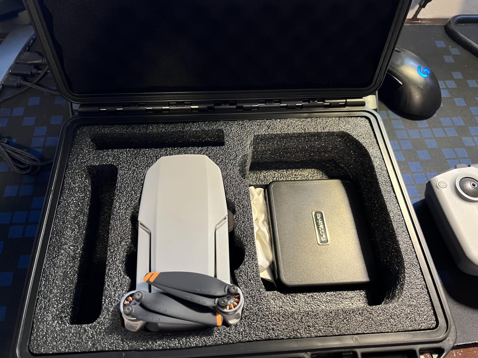 Drone Case for DJI Mini 4K: Waterproof Hard Travel Cases with Custom Foam for DJI Mini 2/2 SE Fly Combo customer photo 1