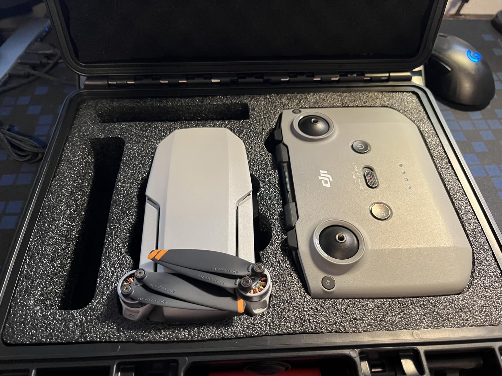 Drone Case for DJI Mini 4K: Waterproof Hard Travel Cases with Custom Foam for DJI Mini 2/2 SE Fly Combo customer photo 2