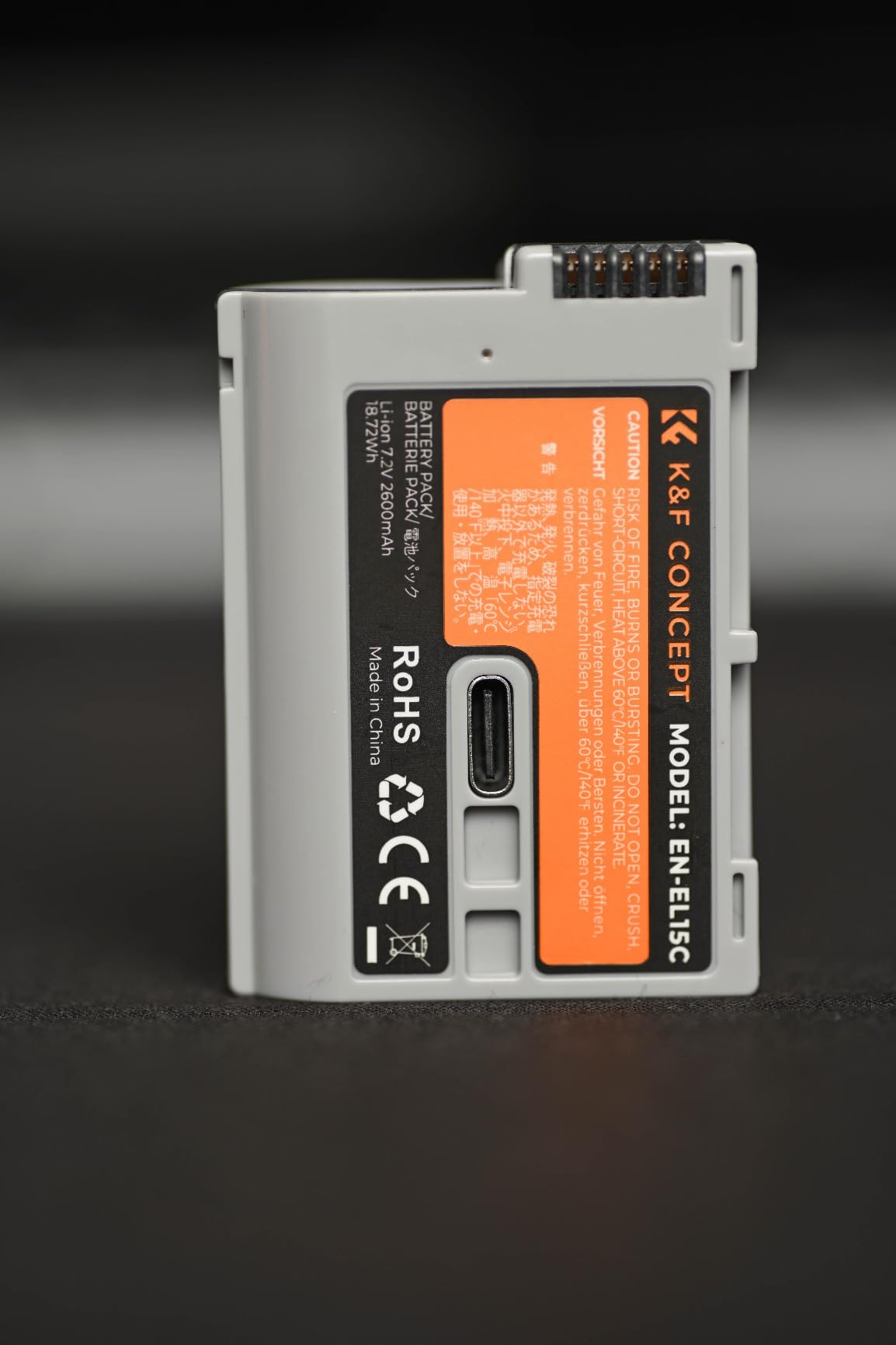 K&F CONCEPT 2600mAh EN-EL15C Battery, USB-C Fast Charging Z6iii Battery Compatible with Nikon ZR, Z8, Zf, Z7, Z6, Z7ii, Z6ii, Z5, D850, D810, D810A, D780, D750, D610, D500, D7500, D7200 Camera customer photo 2