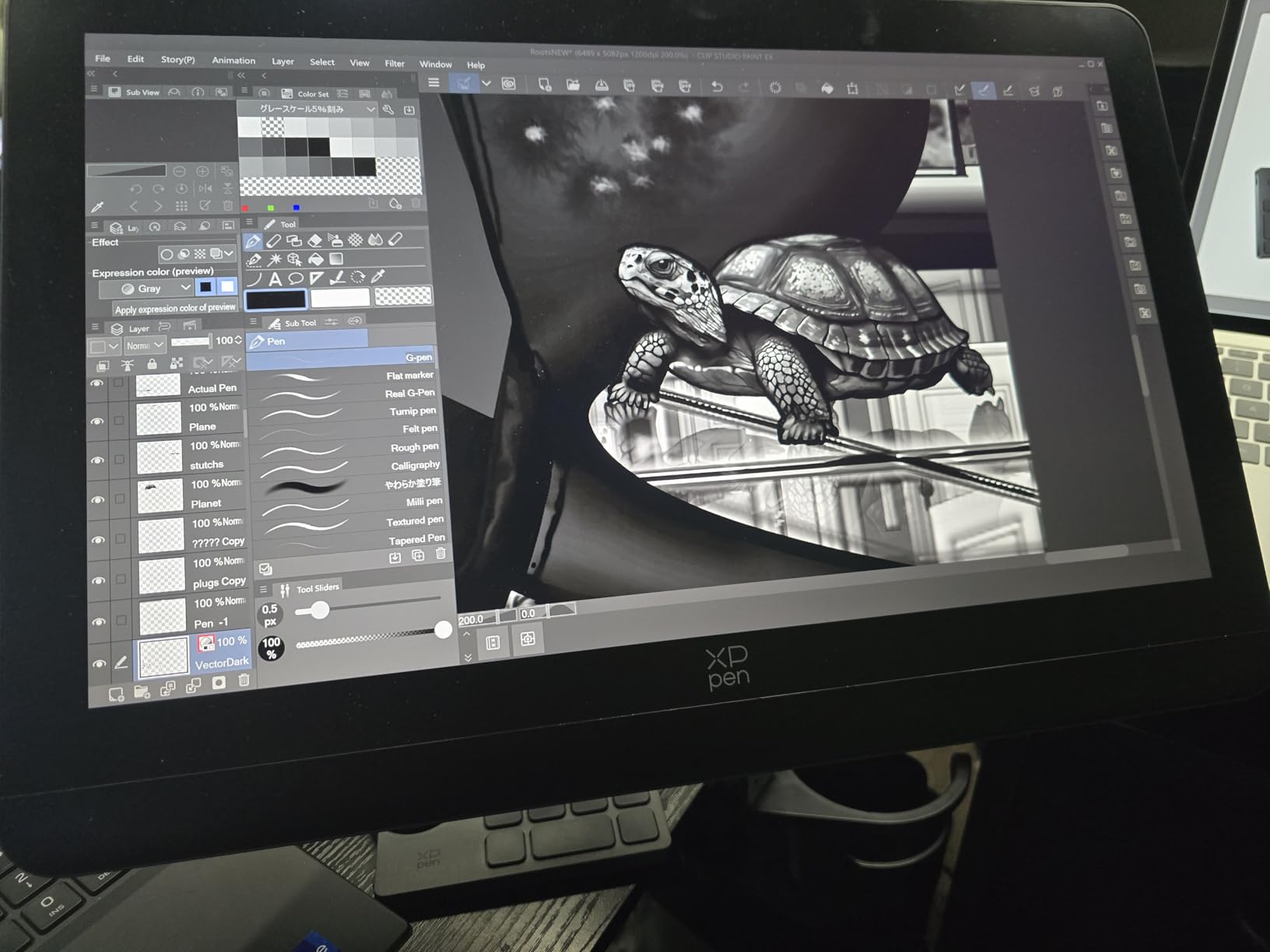 XP-PEN 4K UHD Artist Pro 19 Gen2 Drawing Tablet with Screen, 156% sRGB Graphic Tablet with 1.07 Billion Colors Anti-Glare Drawing Monitor with Dual 16384 Pen Pressure Stylus, Mini Keydial, 18.4