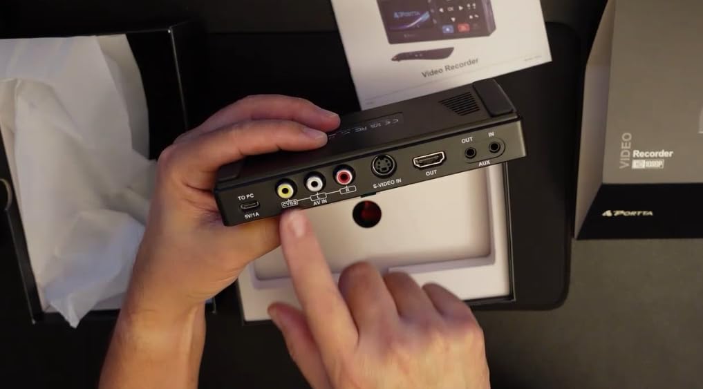 Portta VHS to Digital Converter, Video to Digital Recorder with Remote customer photo 2