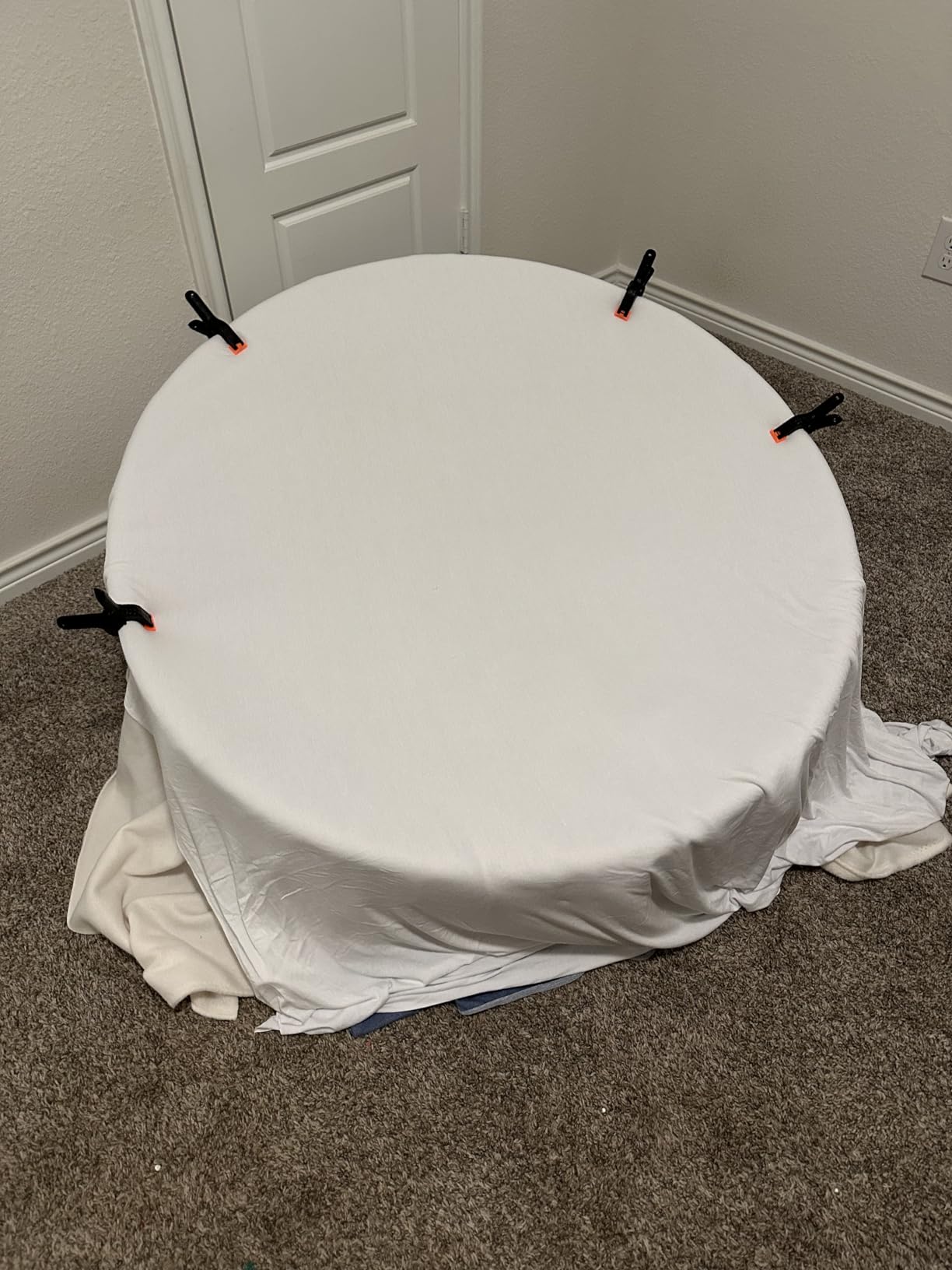 Newborn Photography Props Newborn Posing Table with Beanbag (Unfilled), 6 Clips Baby Photoshoot Stand Infant Backdrop Support Stand customer photo 1