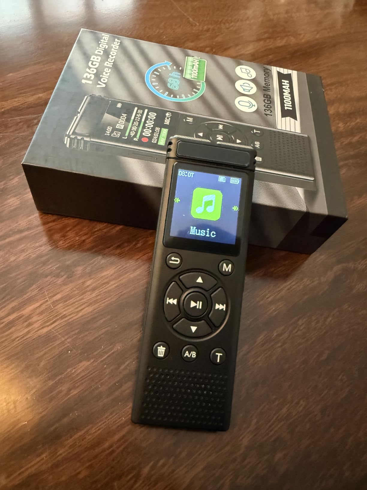 136GB Digital Voice Recorder with Playback, 9000 Hours Audio Recording Device, Voice Activated Recorder with Noise Reduction, A-B Repeat, Mp3 Player and Password for Lectures Meeting/Classes/Interviews customer photo 2