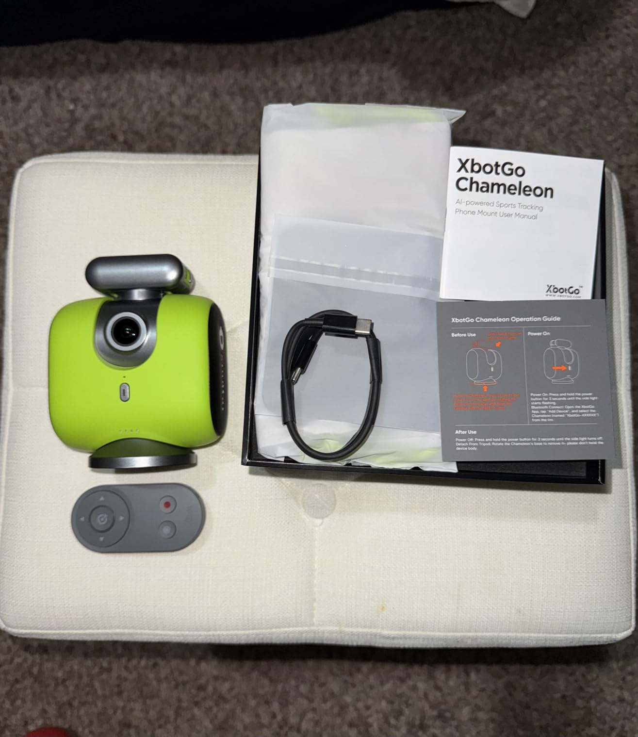 XbotGo Chameleon AI Auto Sports Action Camera - 4K 60FPS Soccer Camera and Basketball Tracking Camera for Team Sports, Live Streaming, No Subscription customer photo 1