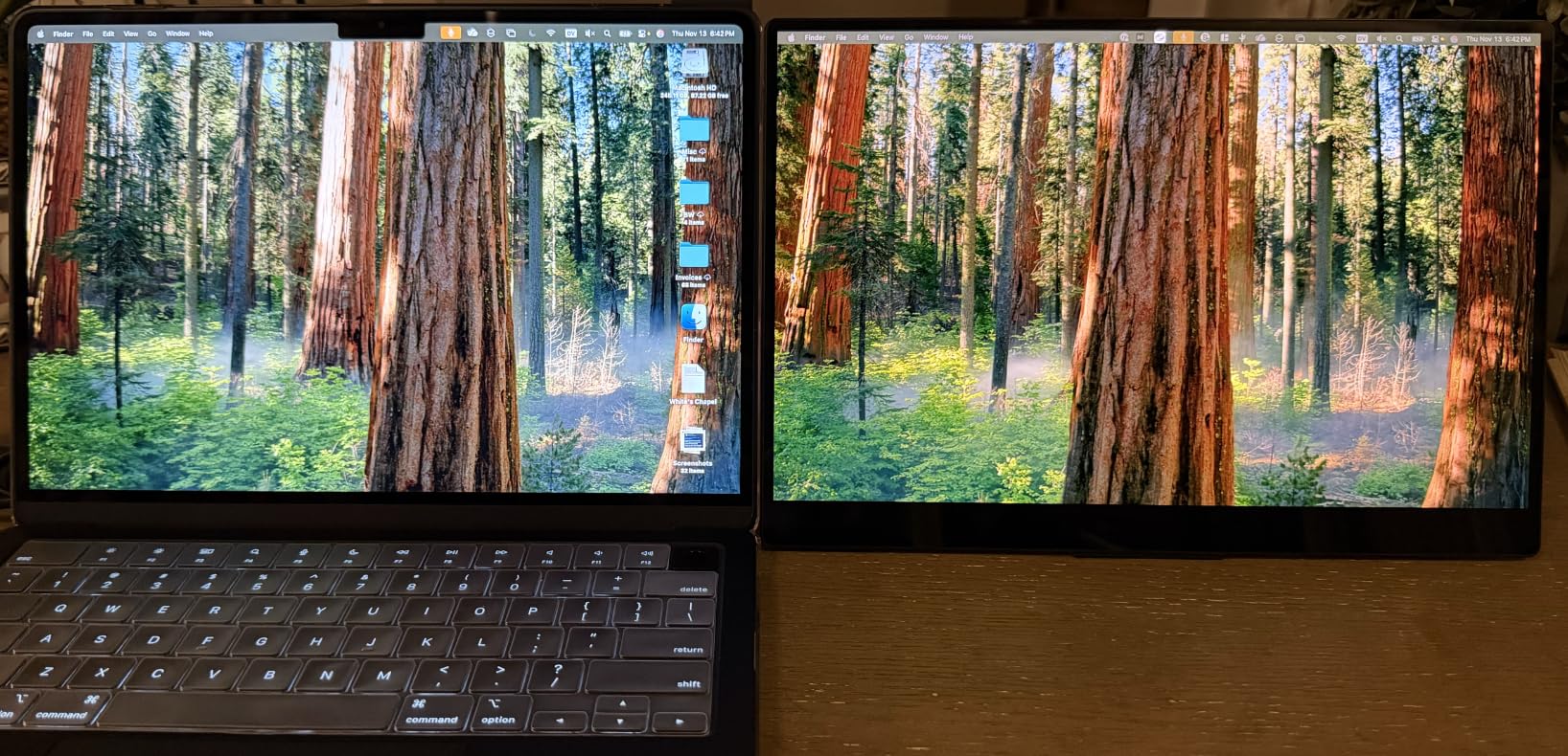 InnoView 14 Inch OLED Portable Monitor 4k UHD 3840x2400 Portable Monitor 100% DCI-P3 | 100000:1Contrast | Built-in Speakers, Travel Monitors for Laptop PC MAC Phone PS4 Xbox Switch customer photo 2