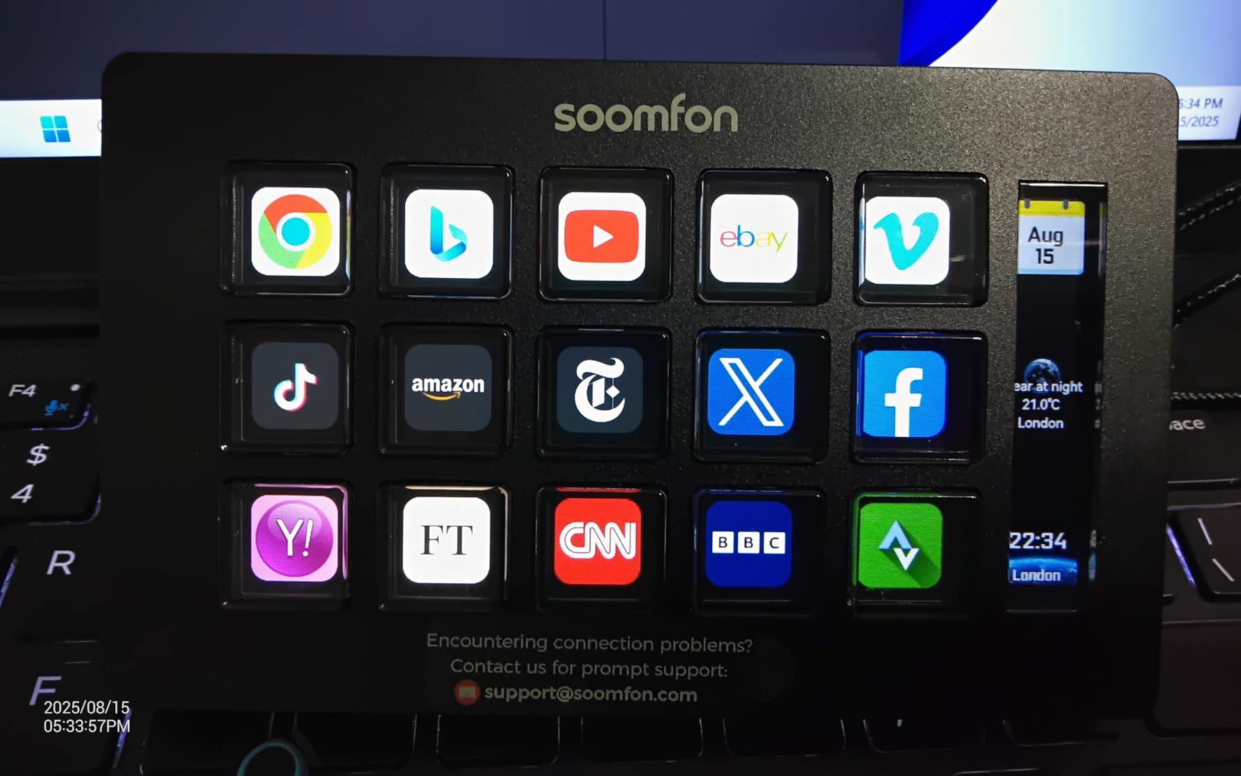 Stream Controller Stream Control Deck with 15 LCD Macro Keys Customizable to Trigger Actions in OBS Twitch YouTube Compatible with PC and Mac for Content Creators Streaming Gaming customer photo 1