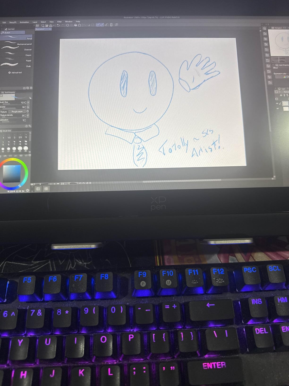 XPPen Upgraded Artist13.3 Pro V2 Drawing Tablet with Screen, 16384 Pen Pressure X3 Pro Stylus Pen Display, 99% sRGB Full-Laminated AG Screen Graphic Tablet with Stand, Red Dial, 8 Shortcut Keys 13.3