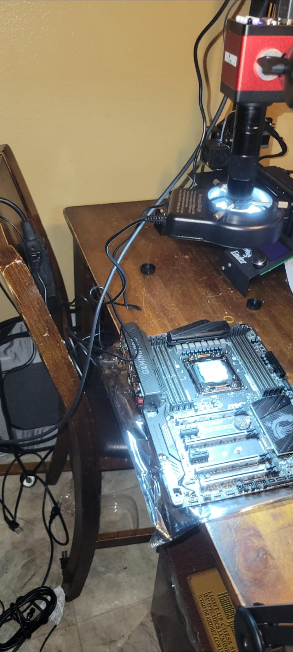 NICE-POWER Digital Microscope Camera, 13MP 1080P HDMI VGA Industrial Video Microscope, 150X Zoom C-Mount Lens, Foldable Stand, LED Ring Light, Soldering Microscopes for Electronics Repair customer photo 1