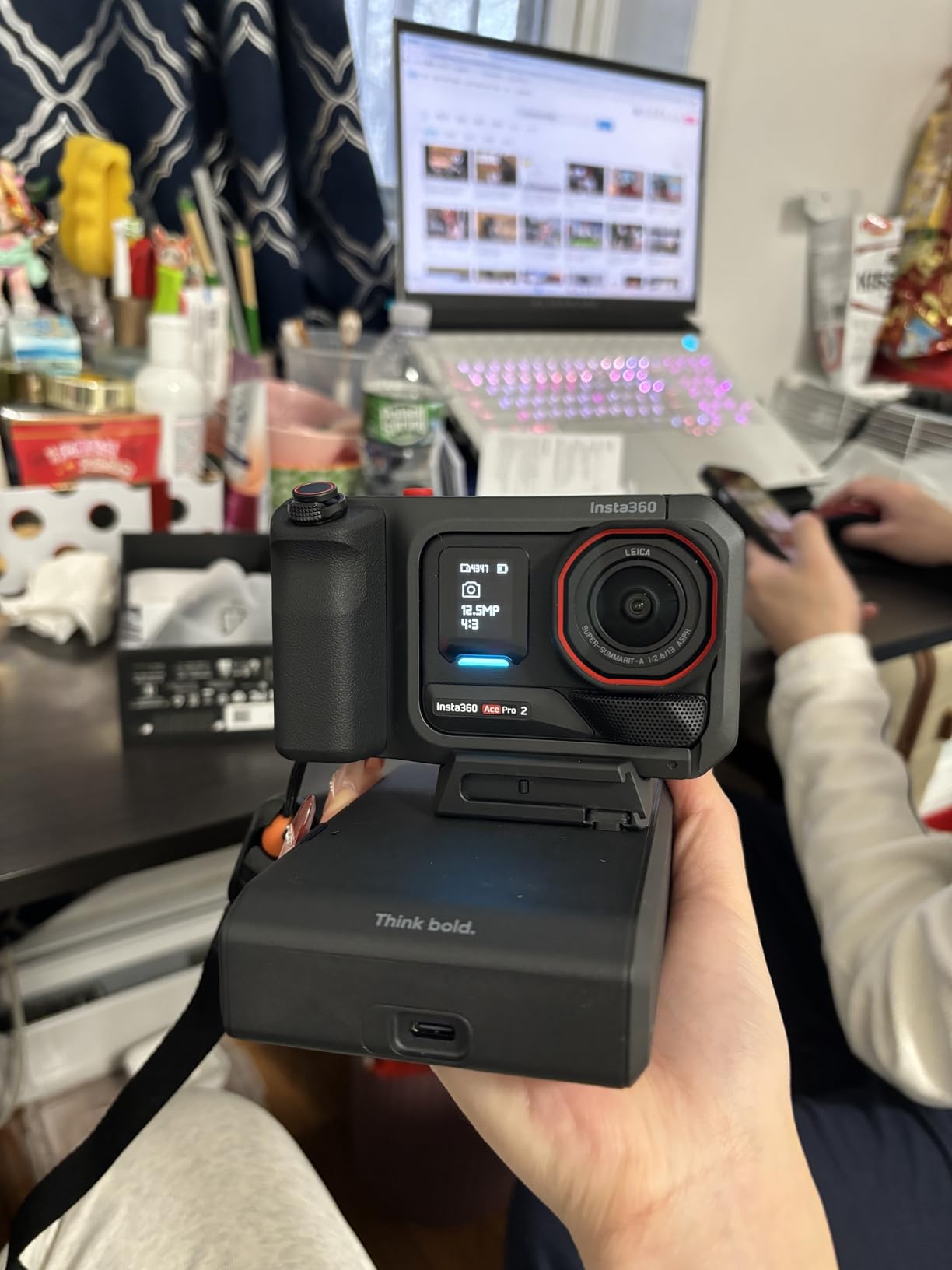 Ace Pro 2-8K Waterproof Action Camera Co-Engineered with Leica, Flagship 1/1.3