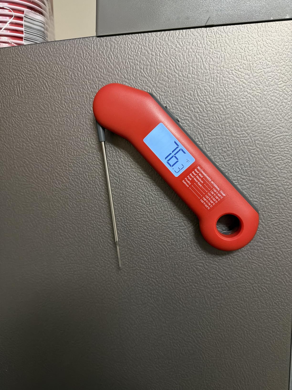 ThermoMaven Professional Meat Thermometer Digital, Ultra-Fast 0.5 Sec Instant Read, NIST Certified +/-0.5F Accuracy, 100% Waterproof, Auto-Rotating Backlit Display, Lift-to-Wake, for BBQ/Cooking/Candy customer photo 1