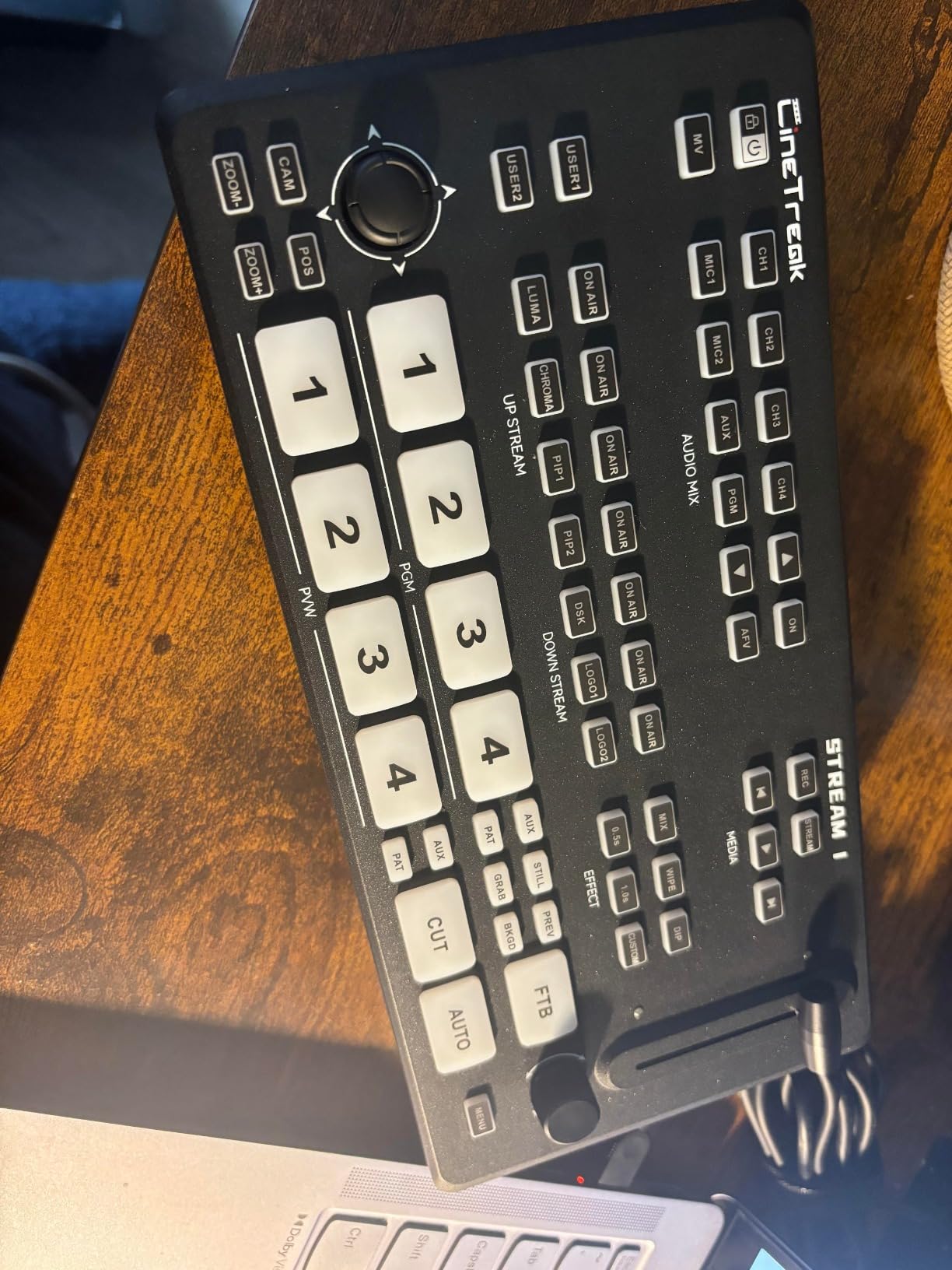 Stream 1 Live Streaming Switcher 4 HDMI & AUX Inputs, PTZ Control Dual RTMP Streaming customer photo 1