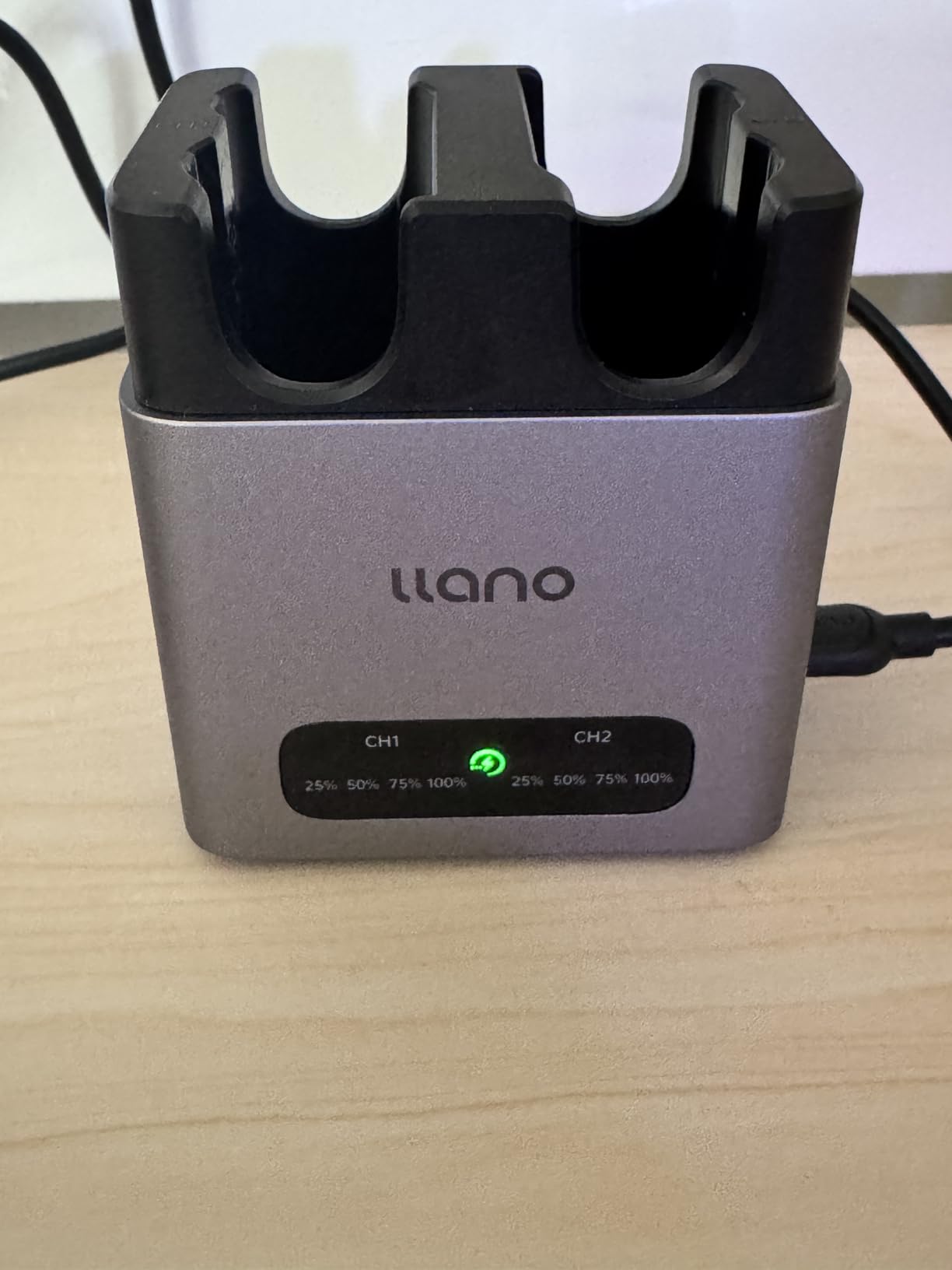 llano EN-EL15C Camera Battery 20W Fast 2-Slot Charger, Compatible with Nikon Z8 ZR Z7II ZF Z6III Z7 Z6II Z6 D850 D810A D7500 D750 D7200, D7100, CNC Aluminum Material, 2.8H Full Charged customer photo 1