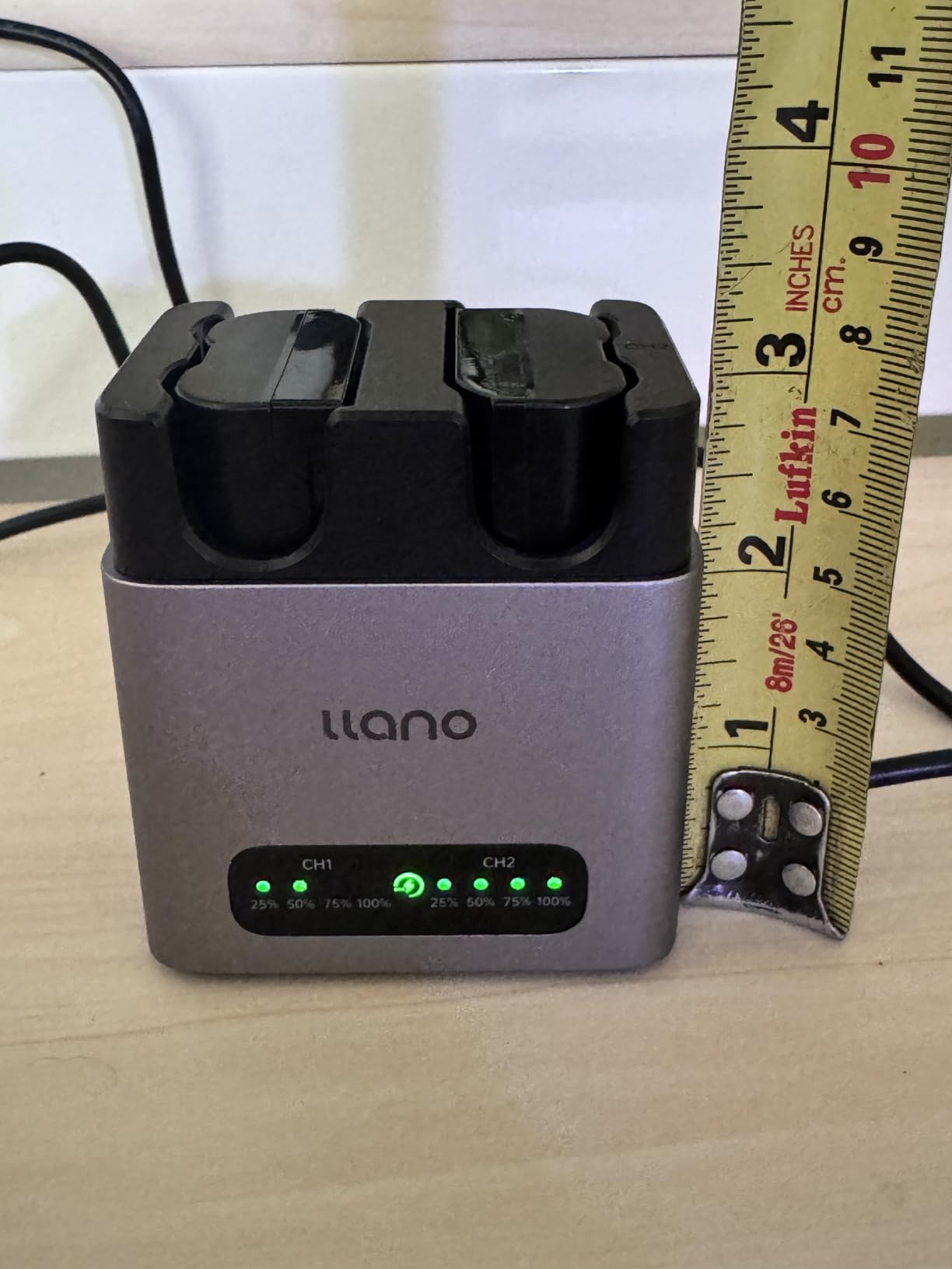 llano EN-EL15C Camera Battery 20W Fast 2-Slot Charger, Compatible with Nikon Z8 ZR Z7II ZF Z6III Z7 Z6II Z6 D850 D810A D7500 D750 D7200, D7100, CNC Aluminum Material, 2.8H Full Charged customer photo 2