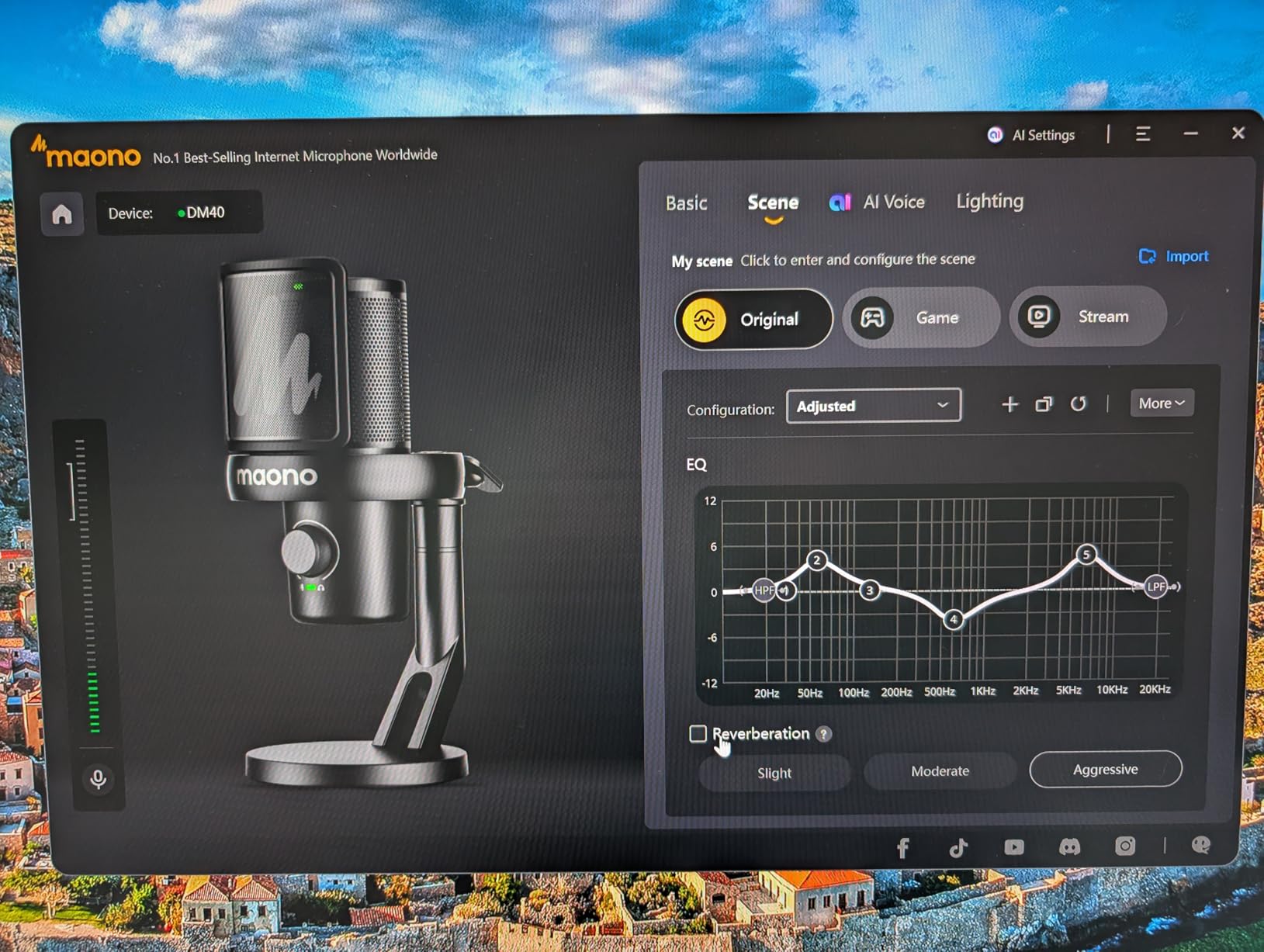 MAONO Wireless Microphone for PC,Gaming Streaming Condenser Mic with Software AI Voice Change,3-Level Noise Cancellation,Custom EQ,Gain Control USB Mic for Podcast Recording (DM40-Black) customer photo 1