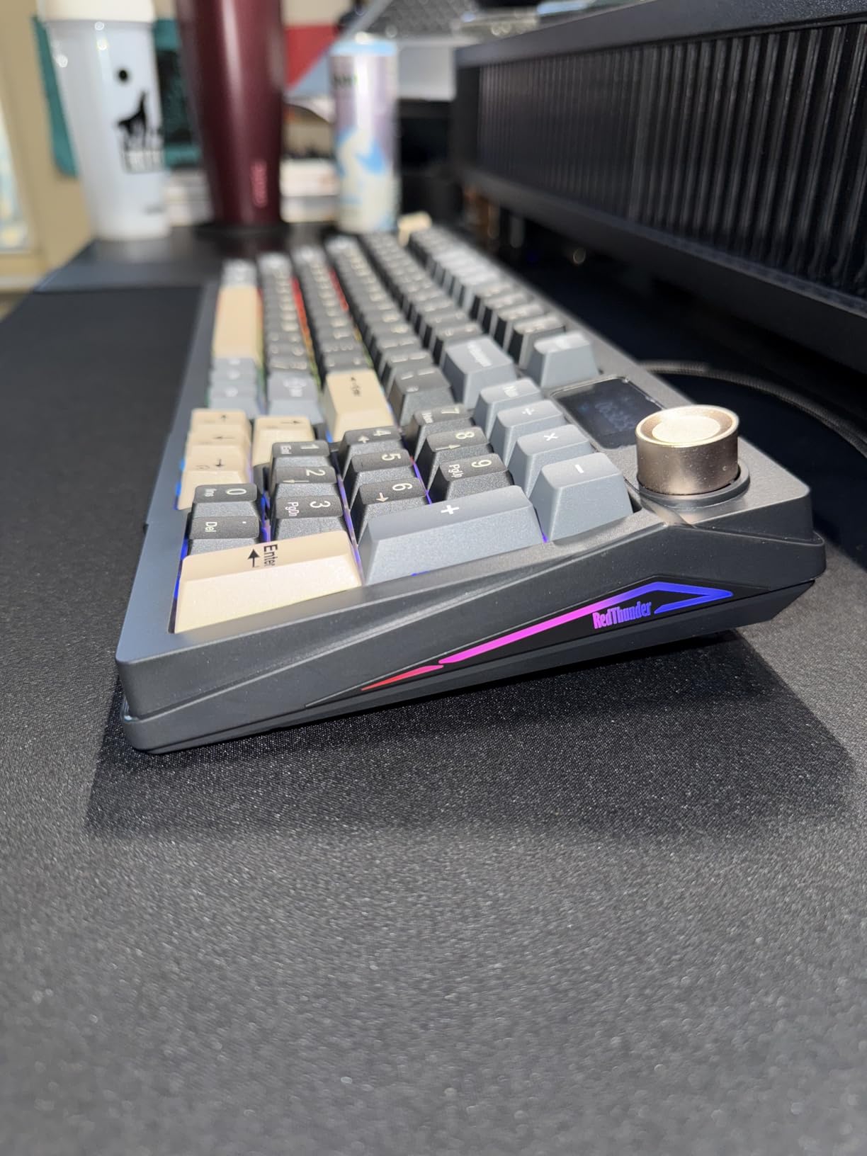 RedThunder K95 Wireless Mechanical Keyboard, TFT Screen & Knob, Tri-Mode BT5.0/2.4GHz/USB-C Hot Swappable Custom, RGB Gaming Keyboard customer photo 2