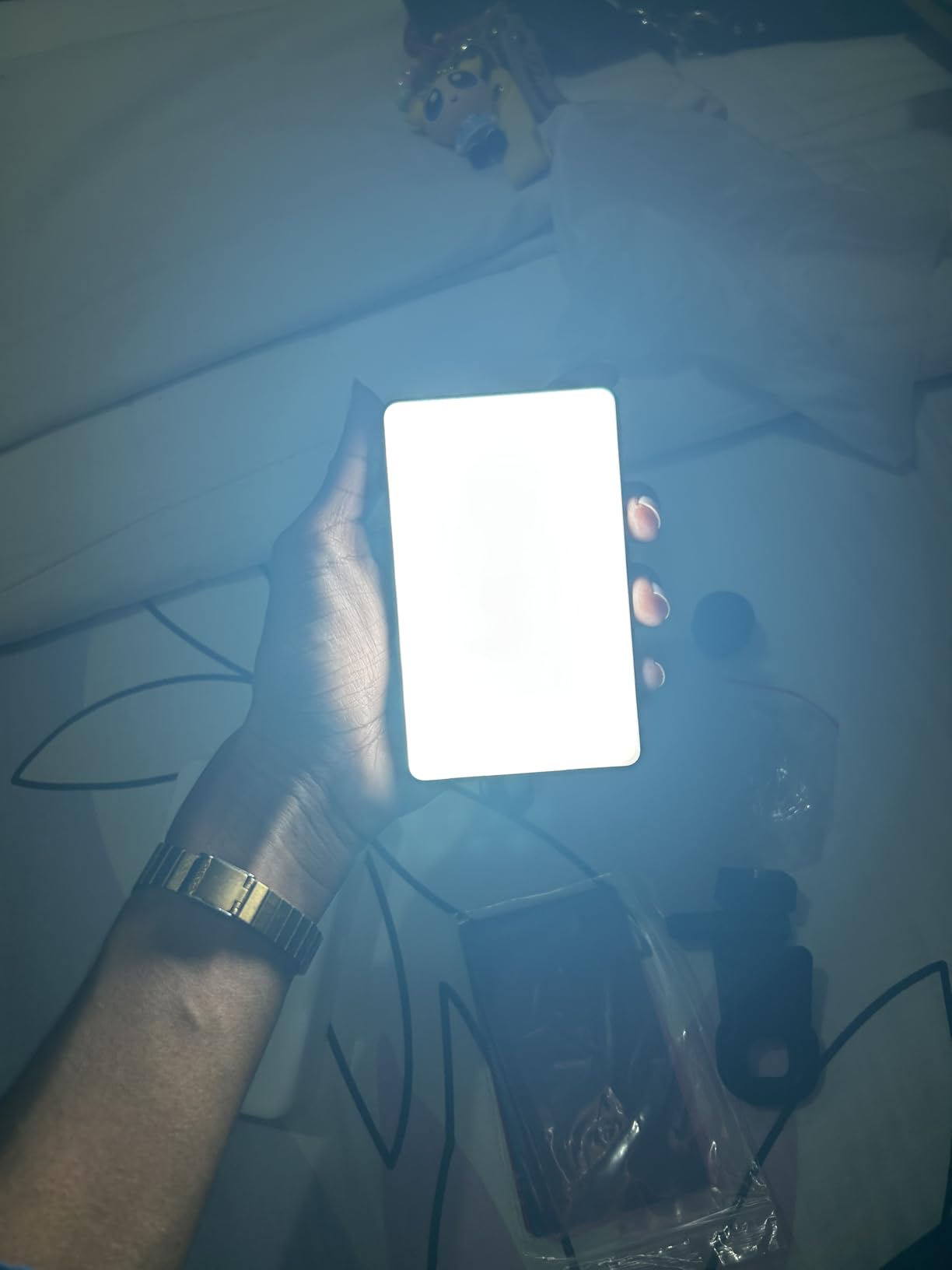 Neewer Basics LED Selfie Phone Light, Rechargeable 2500-9000K Clip On Fill Light, Color Films/Diffuser/3000mAh, CRI95+ Dimmable Video Conference Lighting for iPhone Camera Laptop Zoom Call, BL120B customer photo 1