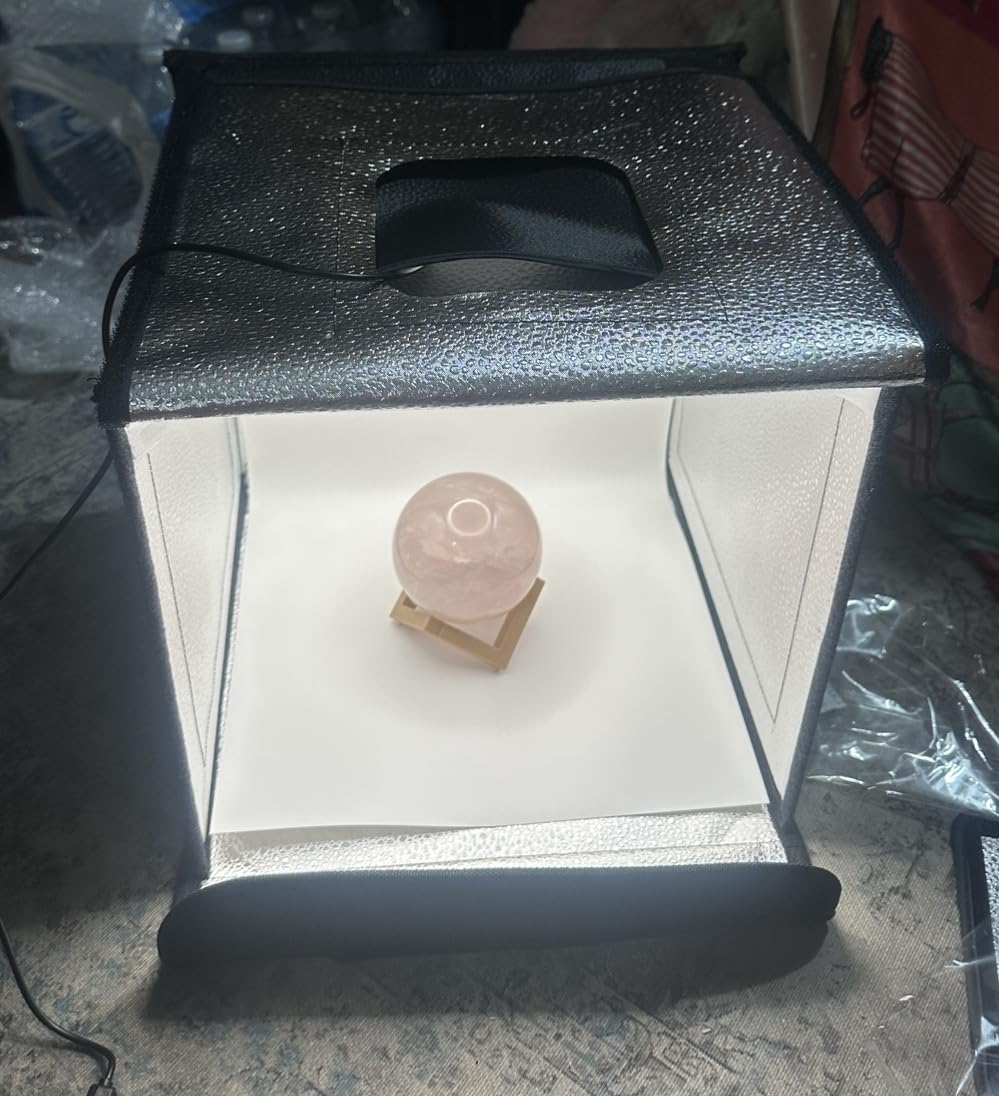 Photo Light Box, Portable 12/16/20/24/32 Inch Photo Studio LightBox, Shooting Tent Kit with 189 Light Beads and 6 Color Backdrops. Lightbox with 3 Stepless Dimming Light Boards for Product Photography customer photo 2