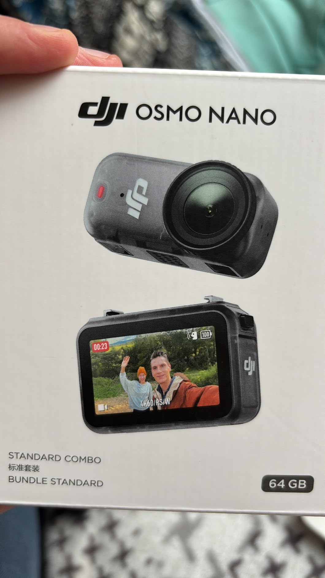 DJI Osmo Nano Standard Combo (128GB) - Small 4K/60fps Vlogging Camera with a 1/1.3