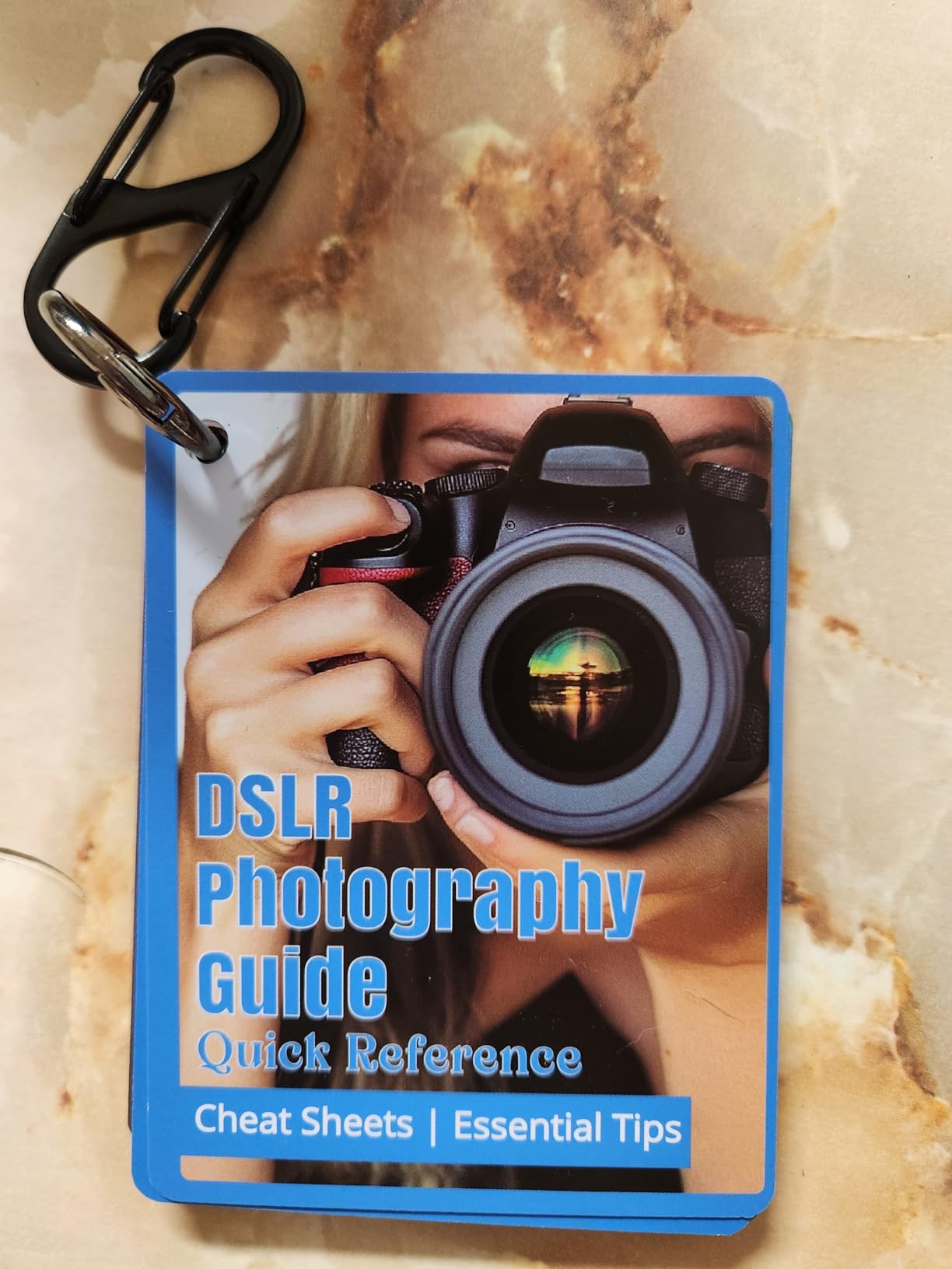 Photography Cheat Sheet for DSLR Camera Accessories for Canon Nikon Sony, Quick Reference Cards Photographers Book for Beginners, Settings, Exposure, Modes, Composition, Lighting, etc. 4x3 Inch customer photo 2