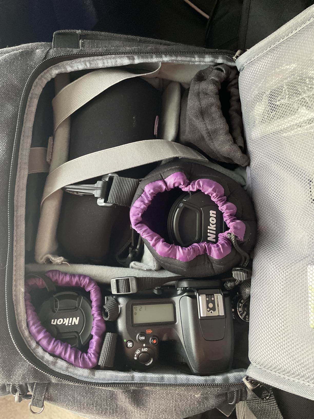 RAINSMORE Camera Bag Backpack for DSLR/SLR Mirrorless 15.6 Inch Laptop Camera Back Pack for Photographers Anti-Theft Photography Bags Case with Tripod Holder & Rain Cover, Black customer photo 2