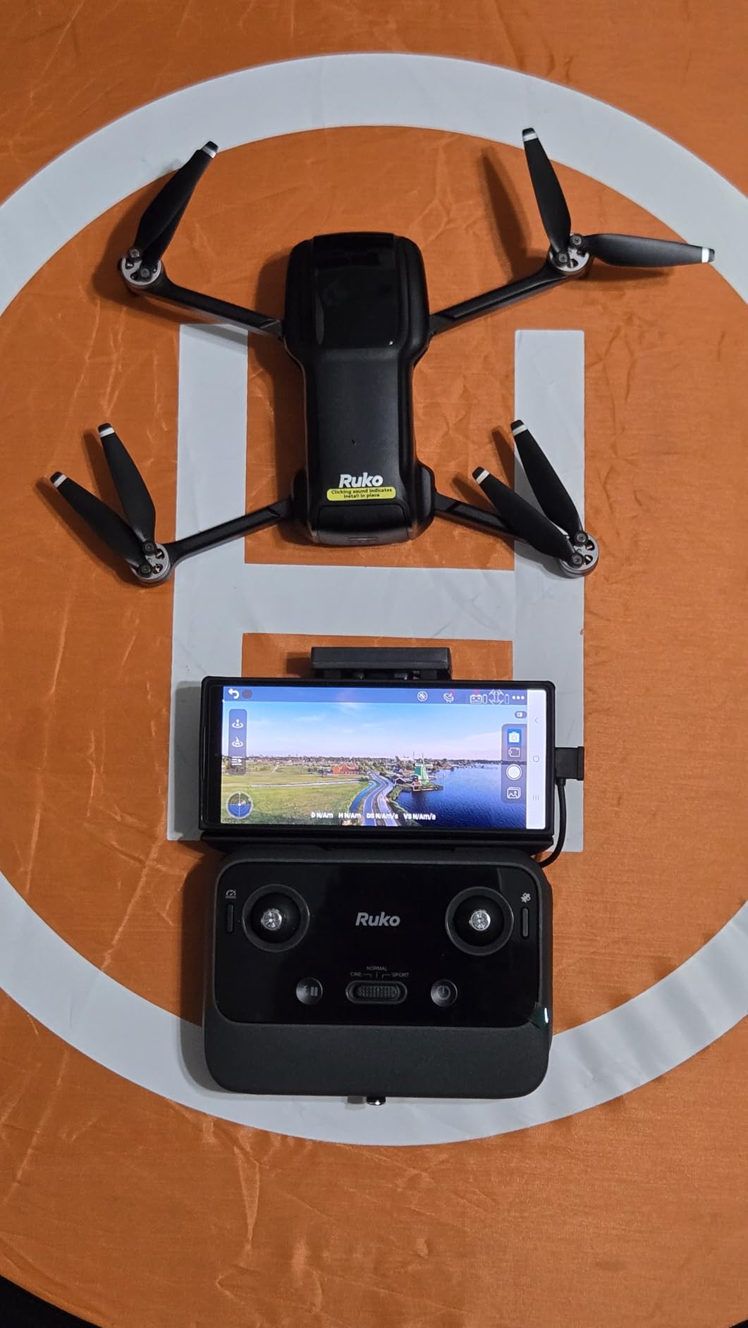 Ruko U11MINI 4K, Under 249g Pocket Drone with Camera for Adults 8K Photo 4K/30fps Video, 3-Axis Gimbal ElS, 20000ft Digital Transmission, FAA- Exempt (32-Min Flight) customer photo 1