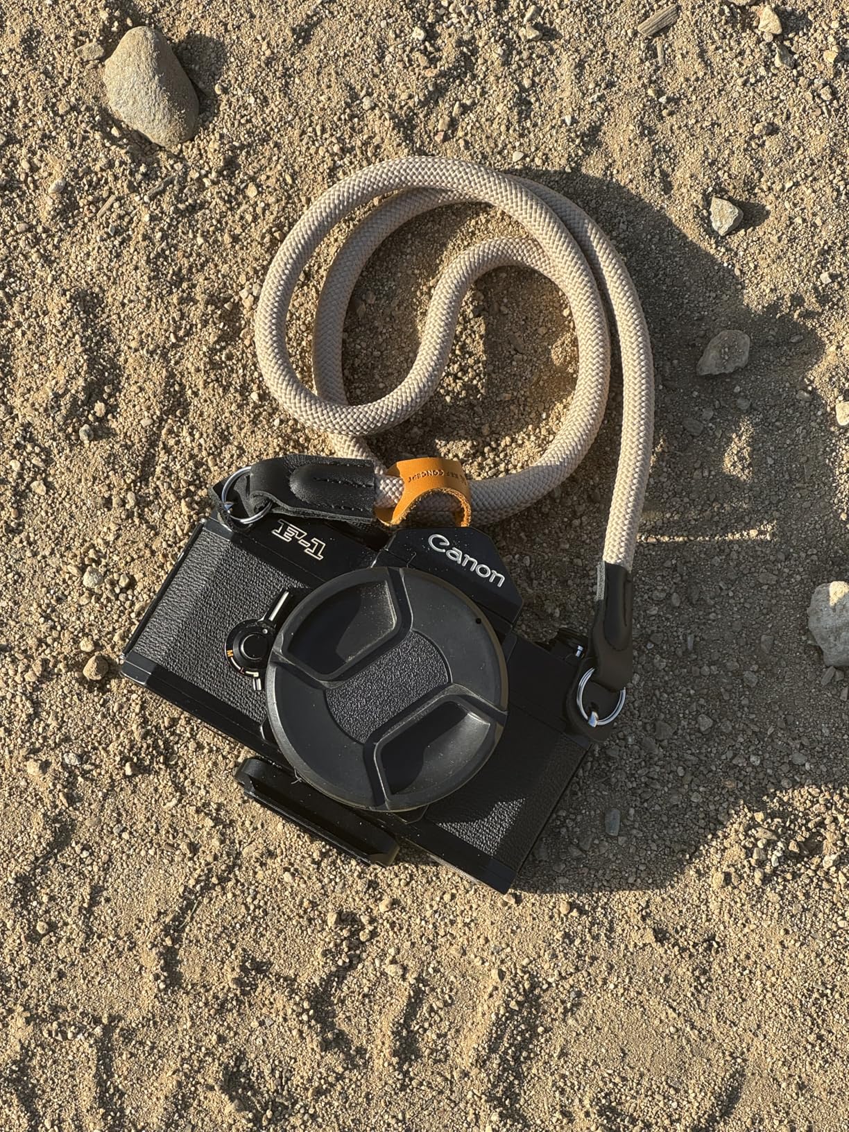 K&F CONCEPT Camera Neck Strap,100cm Nylon Rope Camera Shoulder Strap with O-ring for DSLR Camera- Black customer photo 1