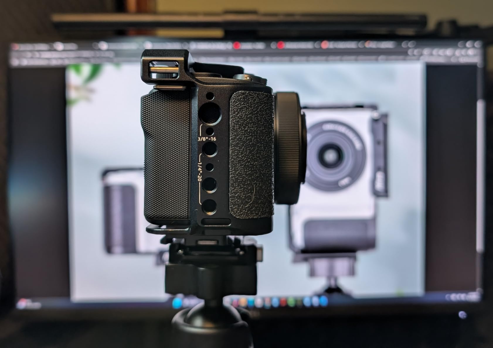 Nitze ZV-E10 II Cage for Sony ZV-E10 II Camera, with 2 Integrated NATO Rails, Built-in Cold Shoe, Ergonomic Handgrip, Quick Release Plate for Arca-Swiss - T-S14A customer photo 2