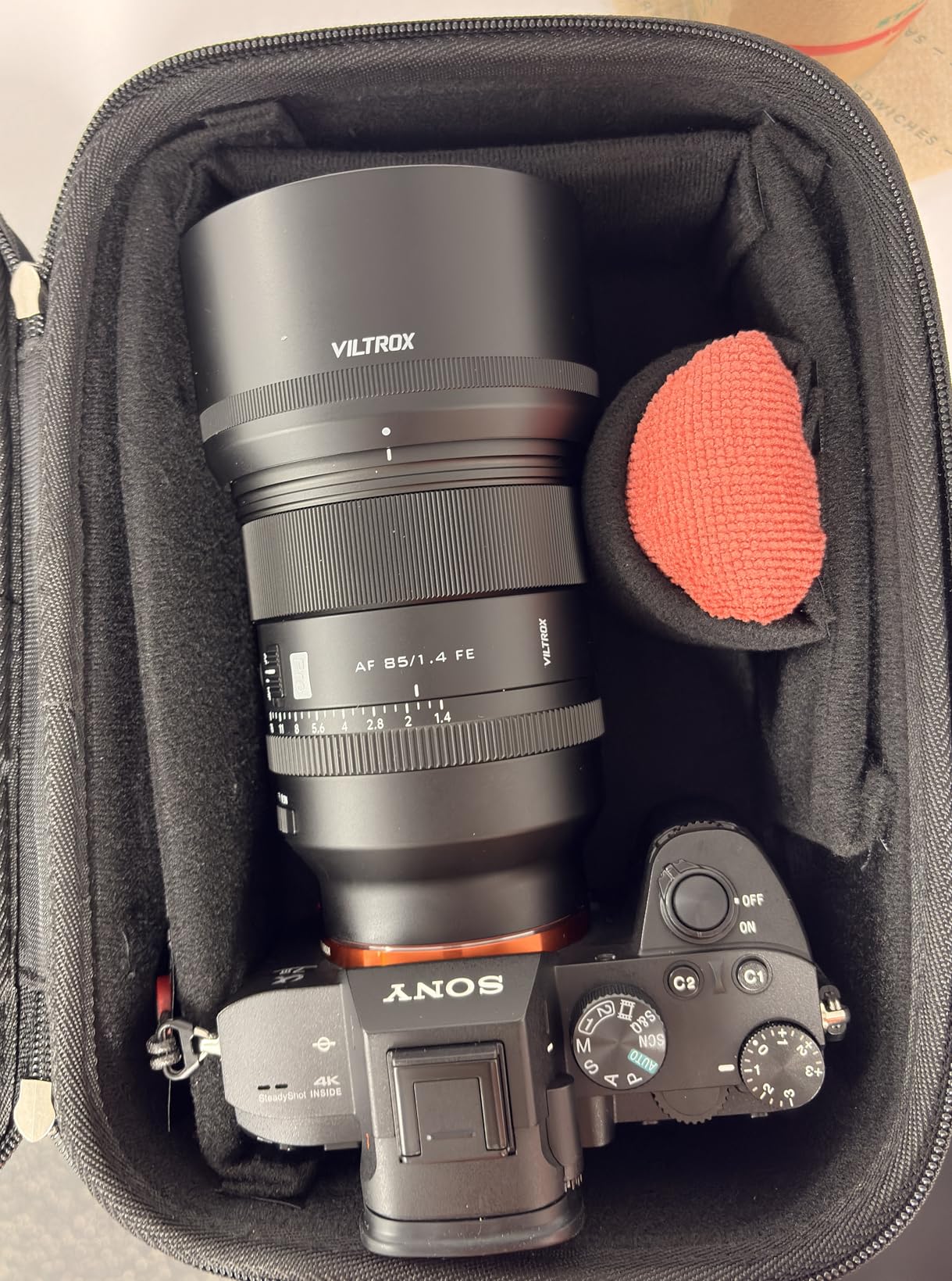 ProCase Hard Shell Camera Case for Canon Rebel T7/EOS R100/R50/DSLR/SLR/Nikon/Sony/Mirrorless Cameras, Soft Padded Digital Camera Travel Bag with 1 Shoulder Strap and 3 Adjustable Dividers -Black customer photo 1
