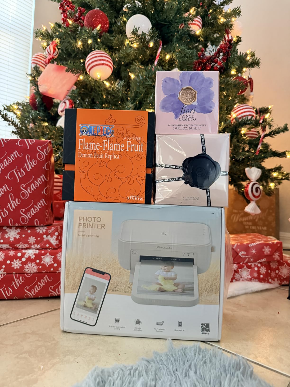 HPRT Photo Printer 4x6,+108Sheets&2ribbon,Instant Picture Printer for iPhone, Android, Smartphone,Portable Photo Printers for Home Use,Thermal Dye-Sublimation, AR Video Printing (White) customer photo 2