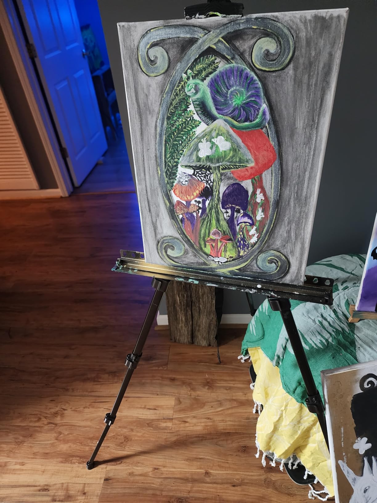 Art Easel for Painting and Display - Adjustable Floor 66 Inch Folding Aluminum Easel Stand for Sign - Table Top Canvas Stand - Portable Drawing Paint Heavy Duty for Artists Adults Holder or Teen customer photo 1