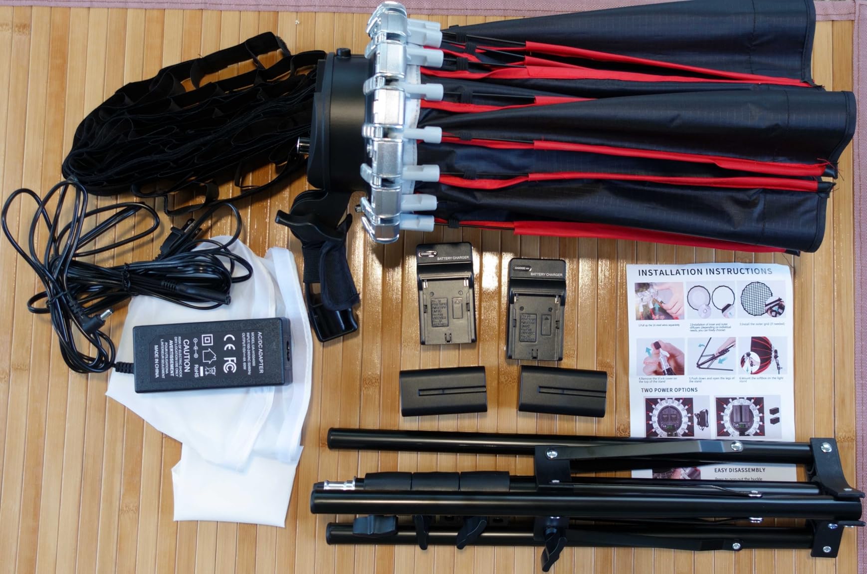 21in/55cm 60W Handheld LED Softbox Light with Rechargeable Battery/Grid/Light Stand, Dimmable Color Temperature for Studio Outdoor Portrait Products Photography Live Streaming Video Recording customer photo 2