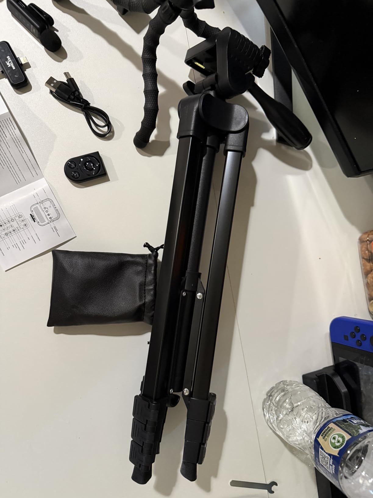 Vlogging Kit for iPhone/Android, YouTube Starter Kit with Wireless Microphone/Camera Tripod/Flexible Tripod/RGB Fill Light, Content Creator Essentials Kits for TikTok Vlog Video Recording customer photo 2