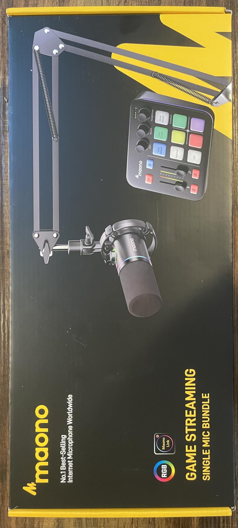 MAONO Gaming Streaming Equipment Bundle: Audio Interface Mixer and XLR Dynamic Mic RGB Noise Reduction Live Streaming Podcasting MaonoCaster PD200XS&G1 NEO customer photo 1