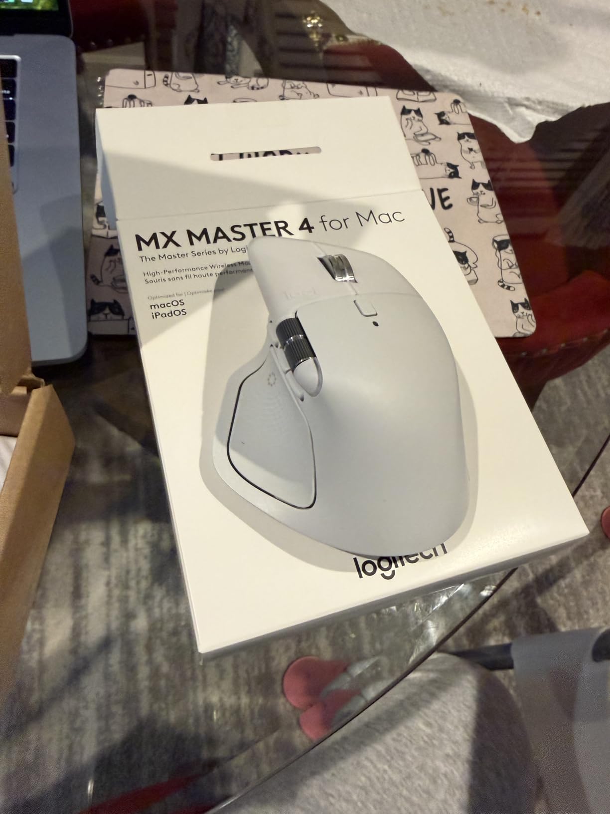 Logitech MX Master 4 for Mac, Ergonomic Bluetooth Mouse with Advanced Performance Haptic Feedback, Ultra-Fast Scrolling, USB-C Charging, MacOS, iPadOS, Windows - Space Black customer photo 1