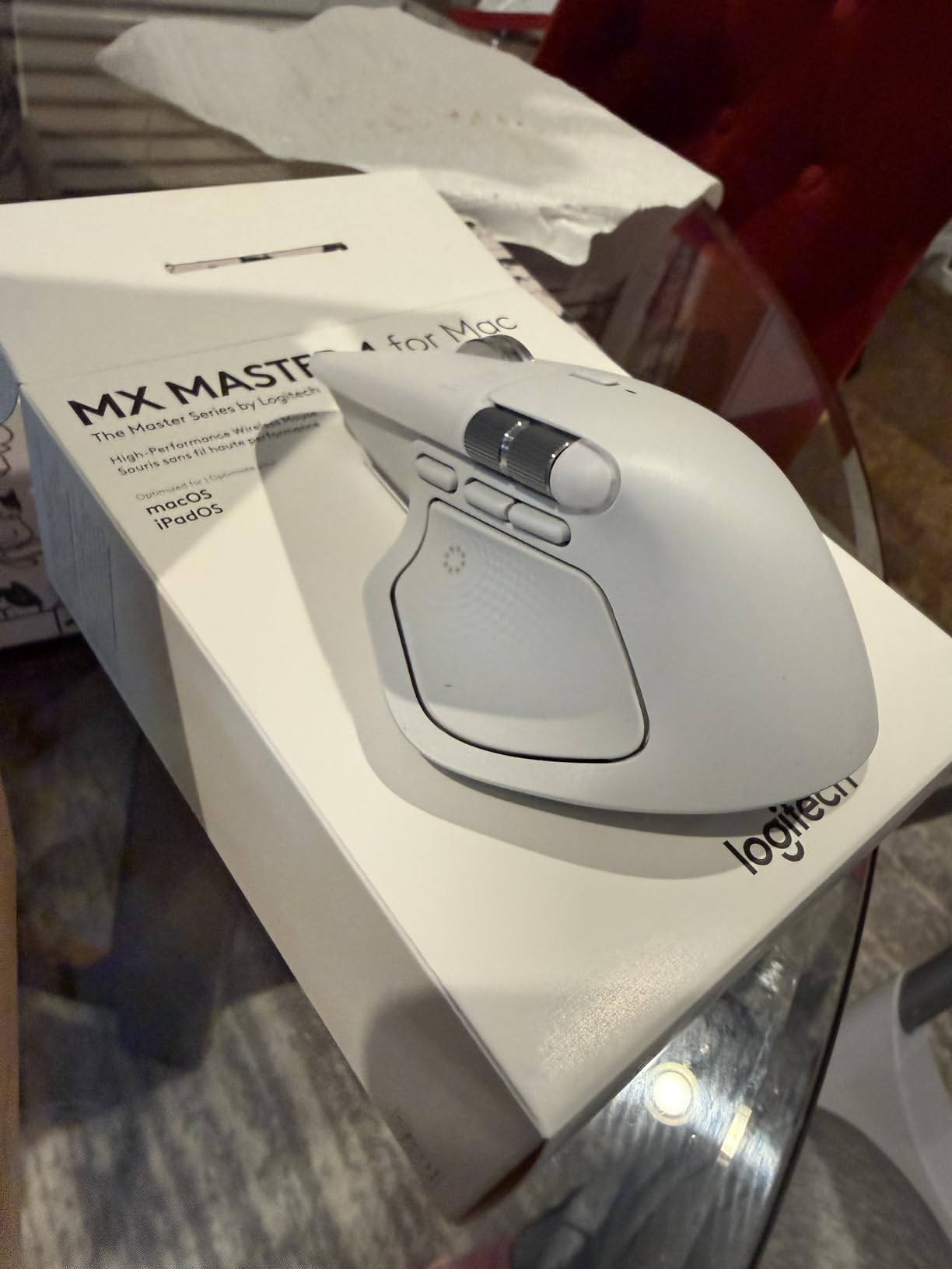 Logitech MX Master 4 for Mac, Ergonomic Bluetooth Mouse with Advanced Performance Haptic Feedback, Ultra-Fast Scrolling, USB-C Charging, MacOS, iPadOS, Windows - Space Black customer photo 2