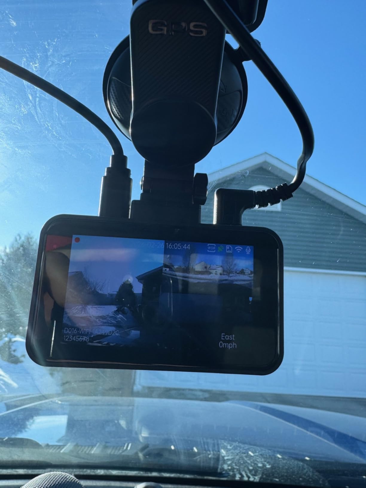 4K+4K Dash Cam Front and Rear, Free 128GB Card Included, 5.8GHz WiFi Dash Camera for Cars, Built-in GPS, G-Sensor, 170°Wide Angle, 3