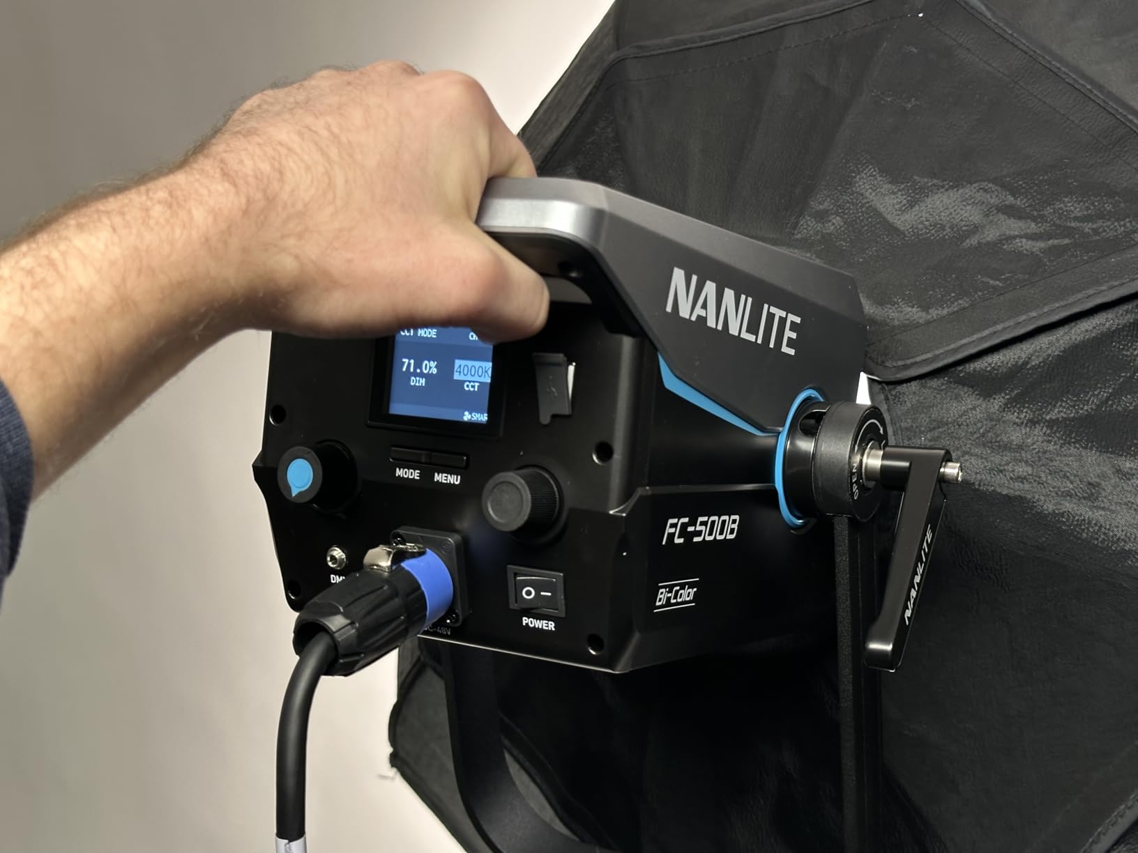 Nanlite FC-500B Bi-Color LED Video Light 2700K-6500K, 520W High Output, CRI 96+ TLCI 98+, Dimmable Studio Light for Photography & Video Shooting customer photo 1
