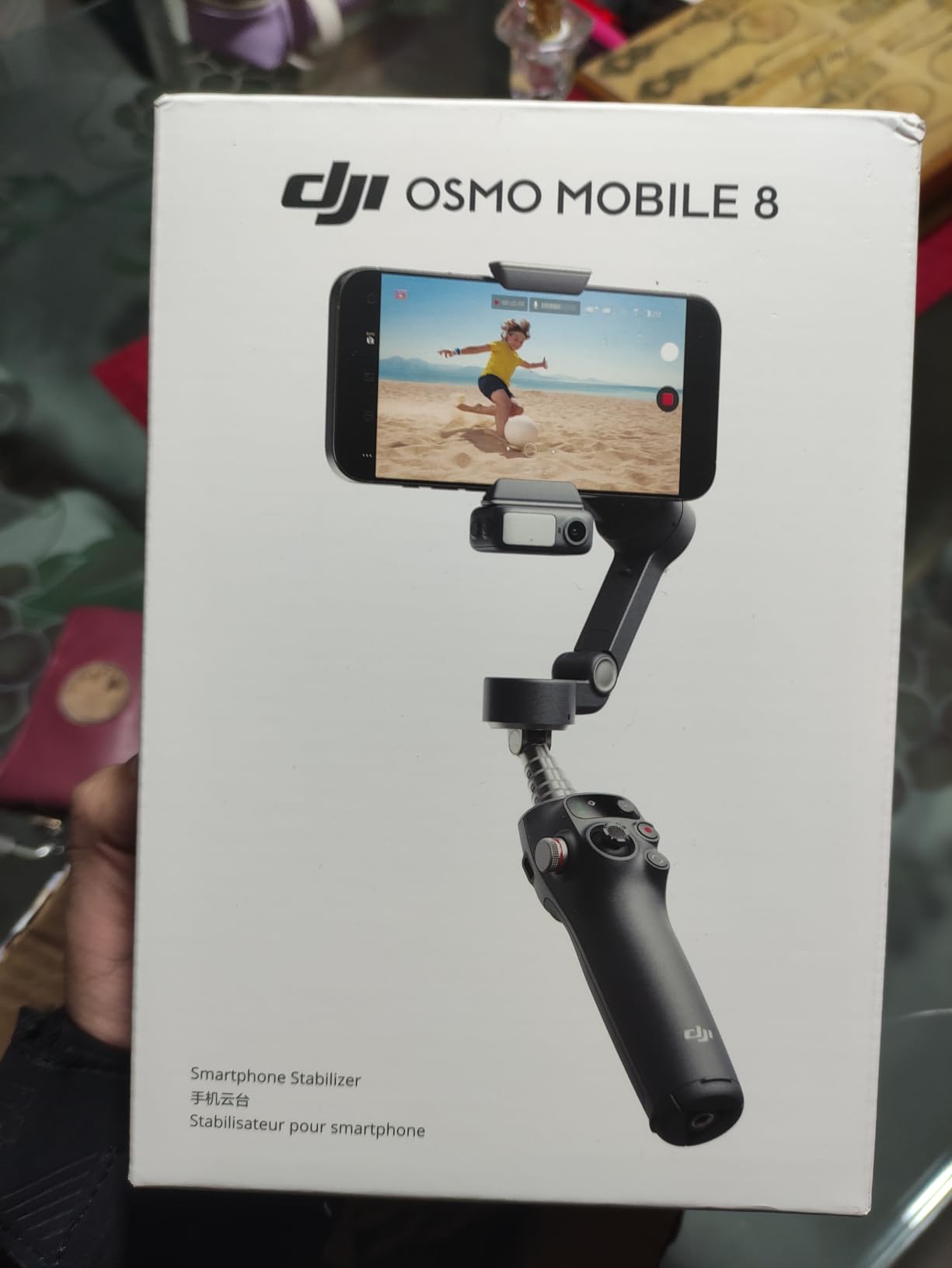 DJI Osmo Mobile 8 Advanced Tracking Combo Gimbal Stabilizer for Phone, AI Native Tracking with Audio & Lighting, 360 Degree Pan Rotation, Built-in Extension Rod & Tripod, 10h Battery, Extension Rod customer photo 1