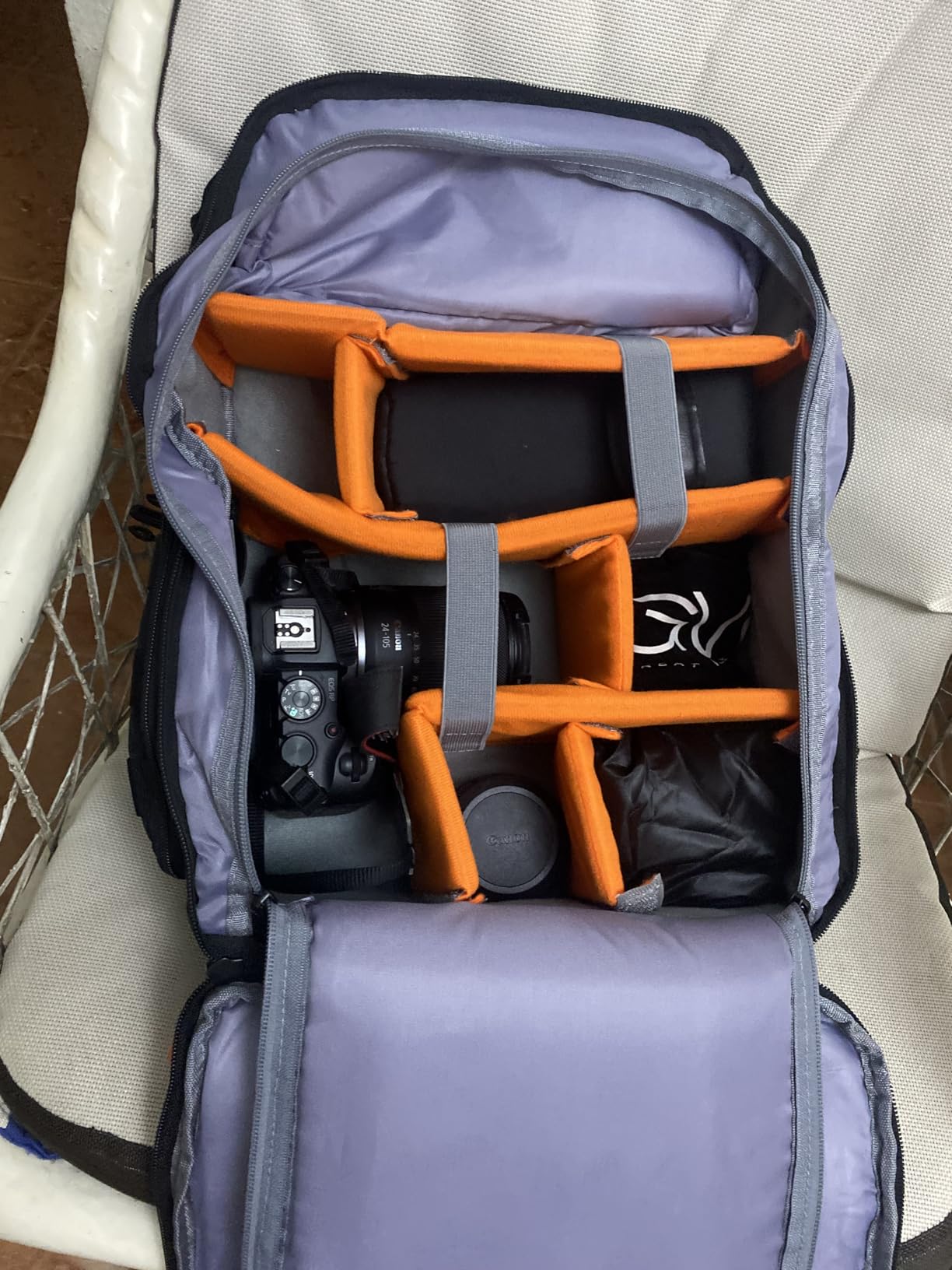 HAMBOLY Professional Camera Bag Backpack, Large Waterproof Photography Bag Case for DSLR/SLR/Mirrorless Camera with Tripod Holder/15.6'' Laptop Compartment/Rain Cover customer photo 2