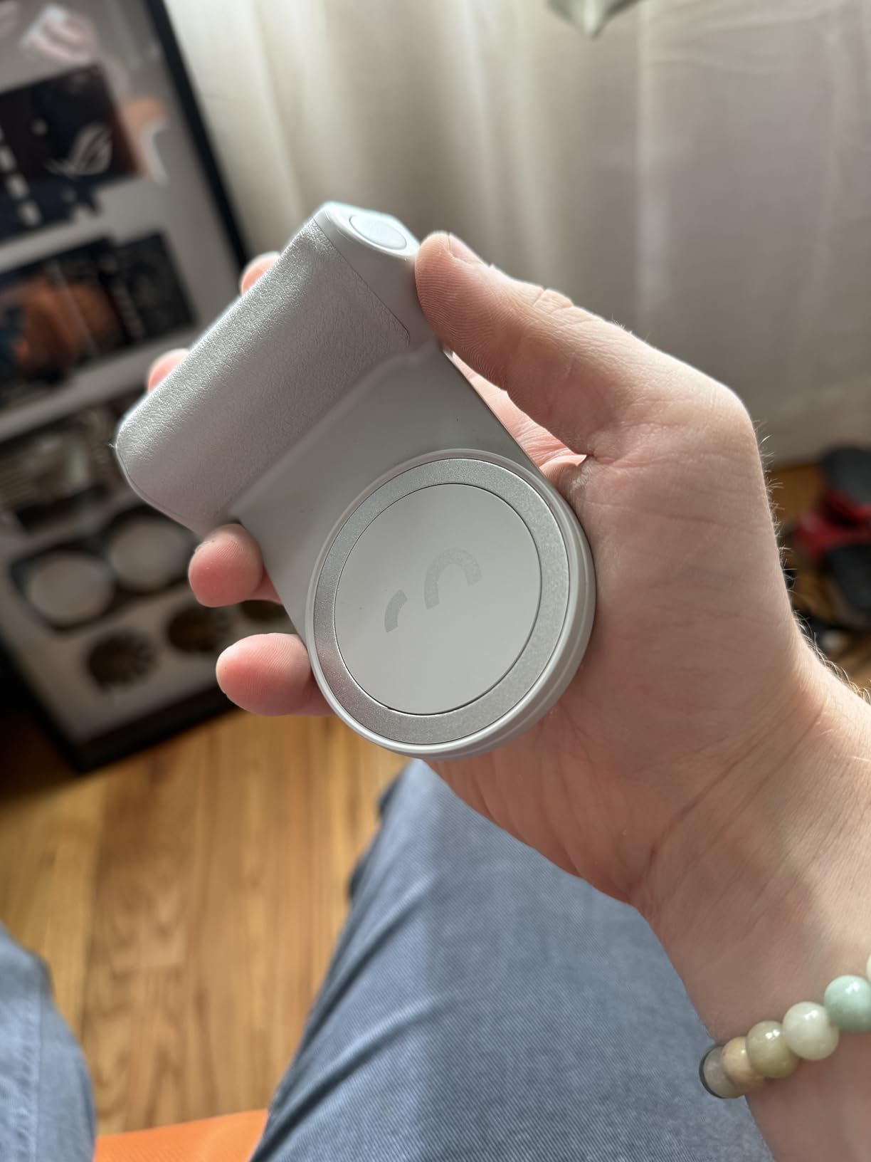 ShiftCam SnapGrip Essential - Magnetic Phone Camera Grip with Wireless Shutter Button and Tabletop Dock - Compatible with iPhone and Android - Midnight customer photo 1