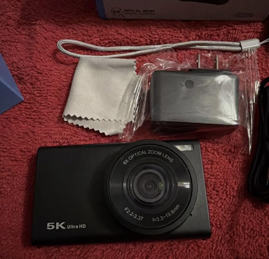 5K 96MP Digital Camera for Photography with 6X Optical Zoom,2026 Upgraded Autofocus Vlogging Camera for YouTube with Dual Lens, 64GB Card, Flash, Anti-Shake, Compact Point and Shoot Digital Cameras customer photo 2