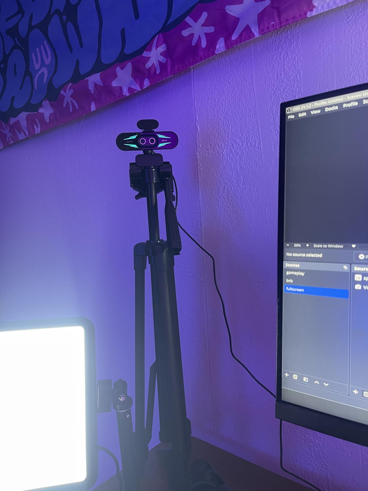 EMEET C60E Dual-Camera 4K Webcam for Streaming, Wide-Angle and Telephoto Cameras, Max 11X Hybrid Zoom & PDAF Autofocus, Remote Control, RGB Lighting, 2 Mics, Ideal for Livestreaming and Online Meeting customer photo 2